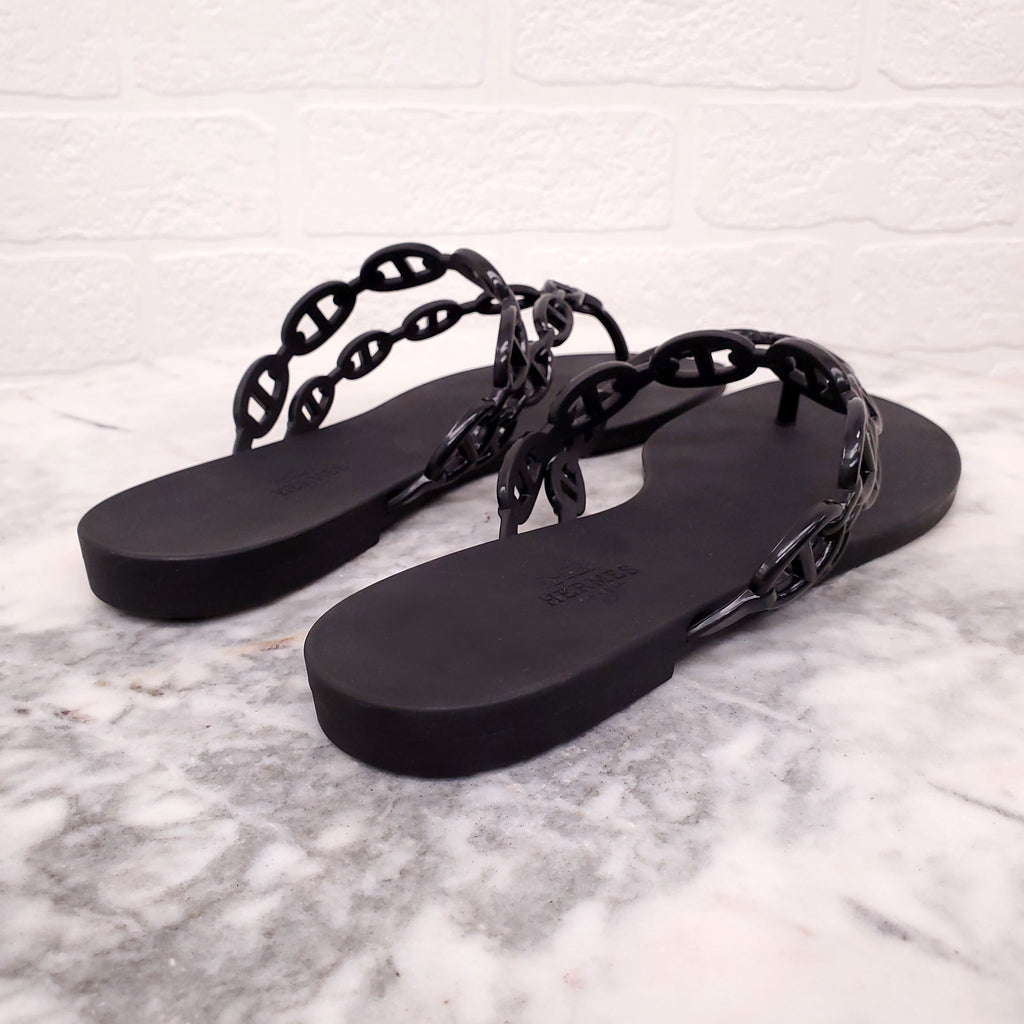 HERMES CHAIN JELLY SANDAL - SIZE 40