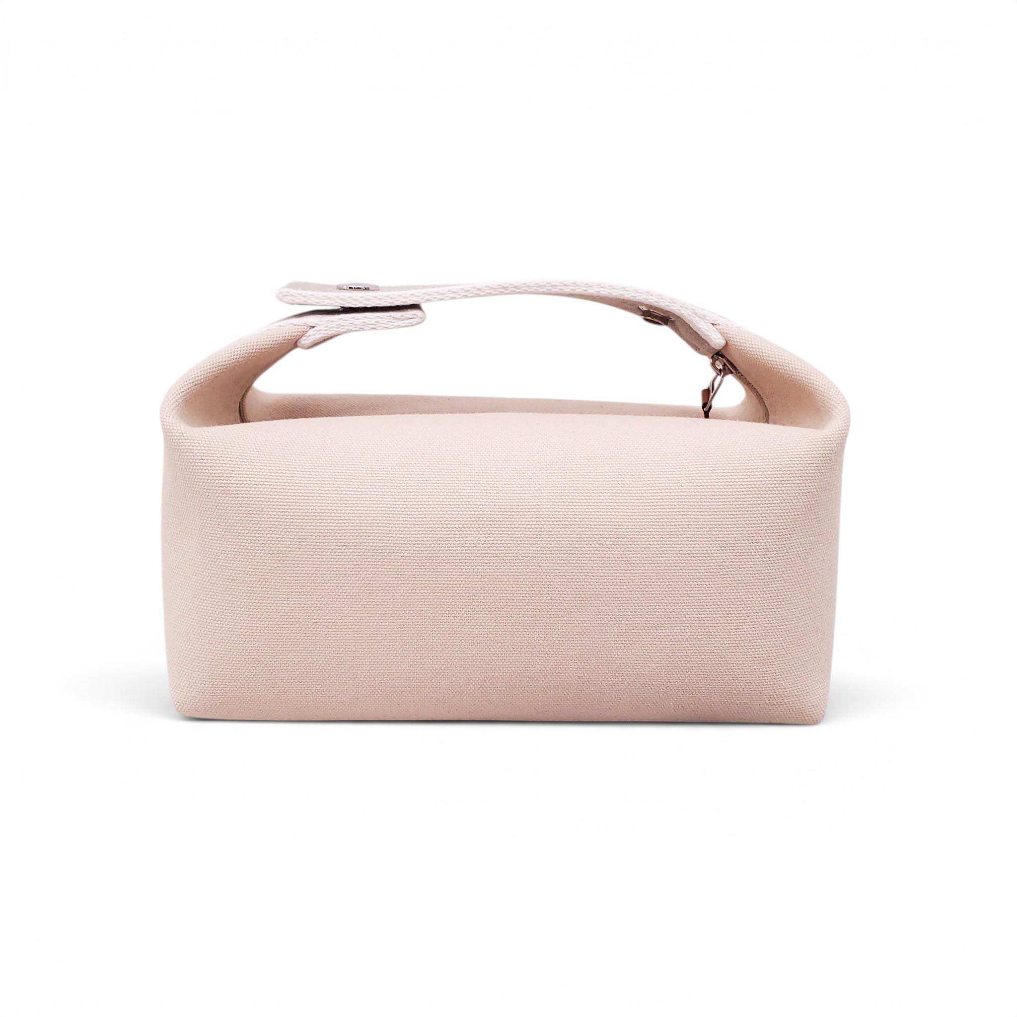HERMÈS CREAM CANVAS BRIDE-A-BRAC CASE