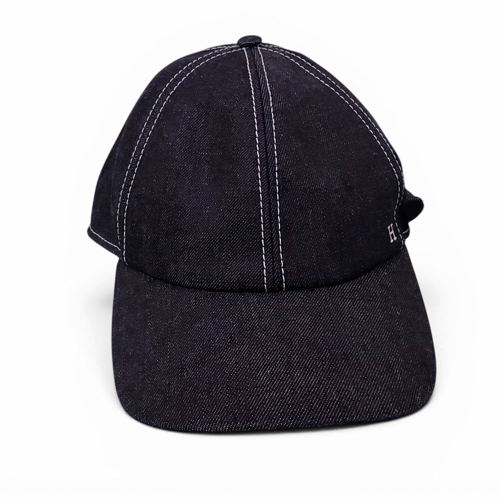 HERMÈS DENIM BASEBALL HAT