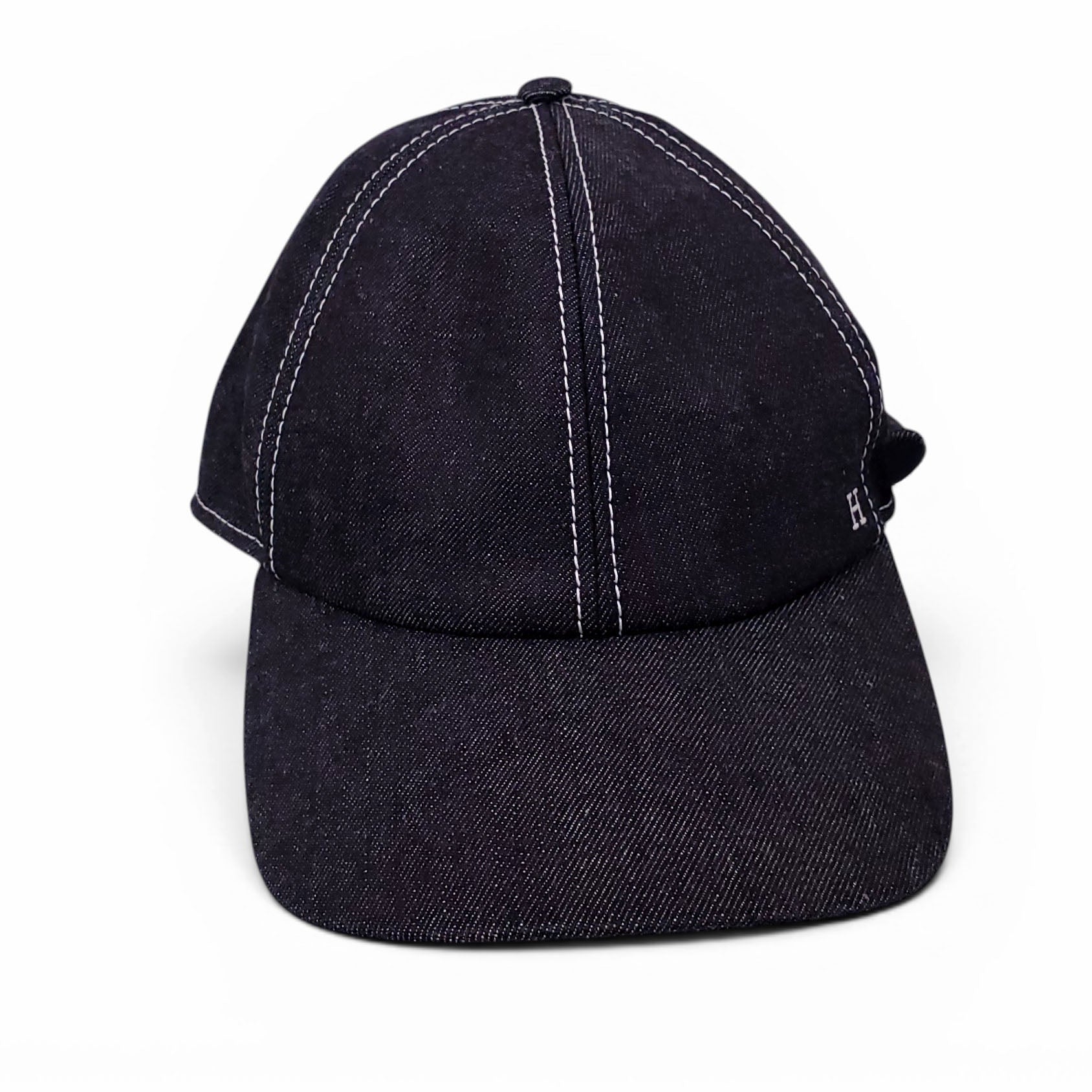 HERMÈS DENIM BASEBALL HAT