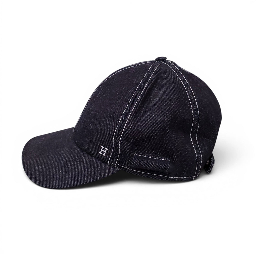 HERMÈS DENIM BASEBALL HAT