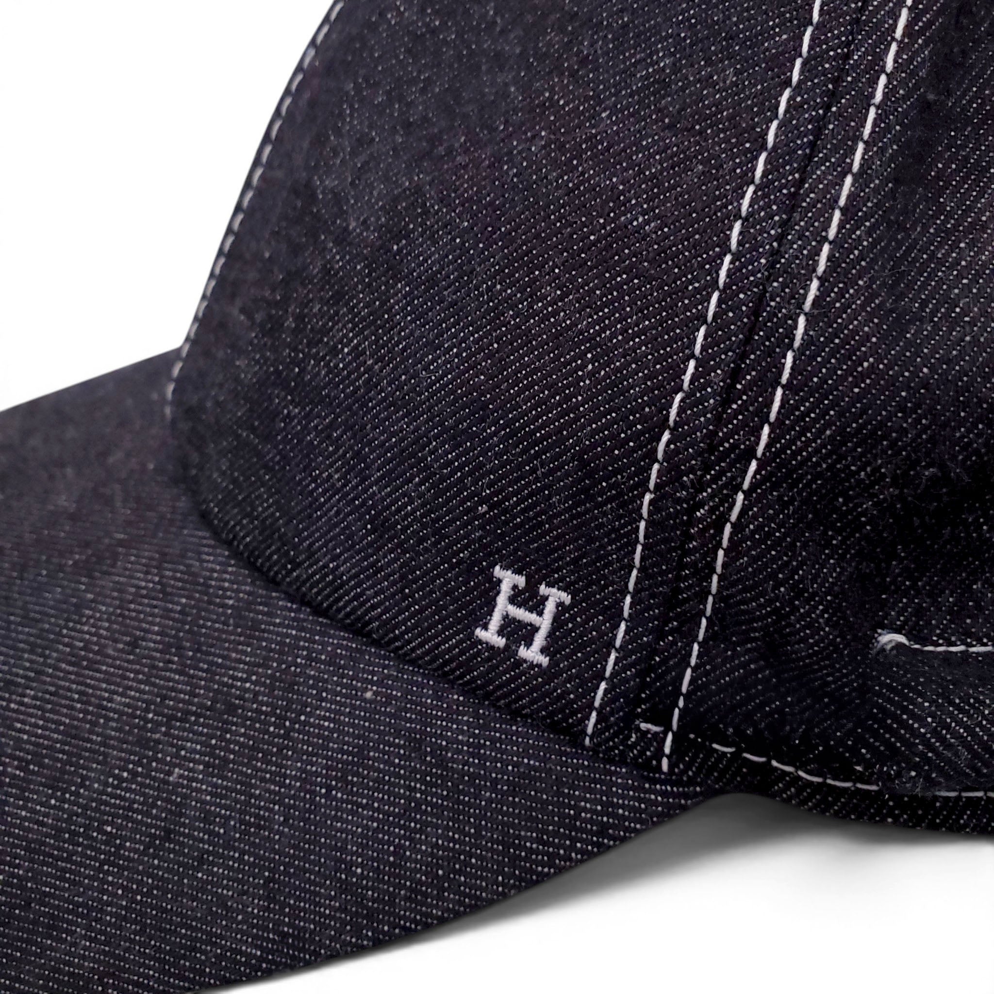 HERMÈS DENIM BASEBALL HAT