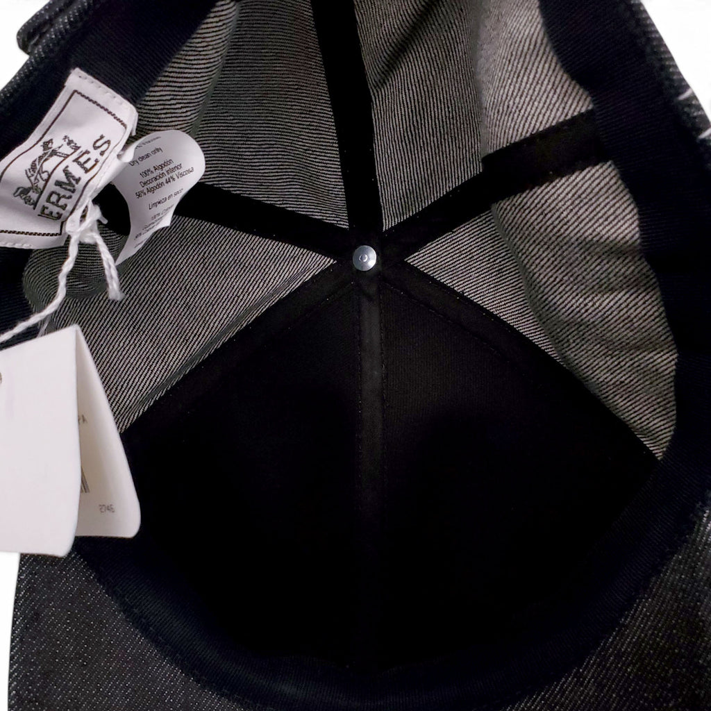 HERMÈS DENIM BASEBALL HAT