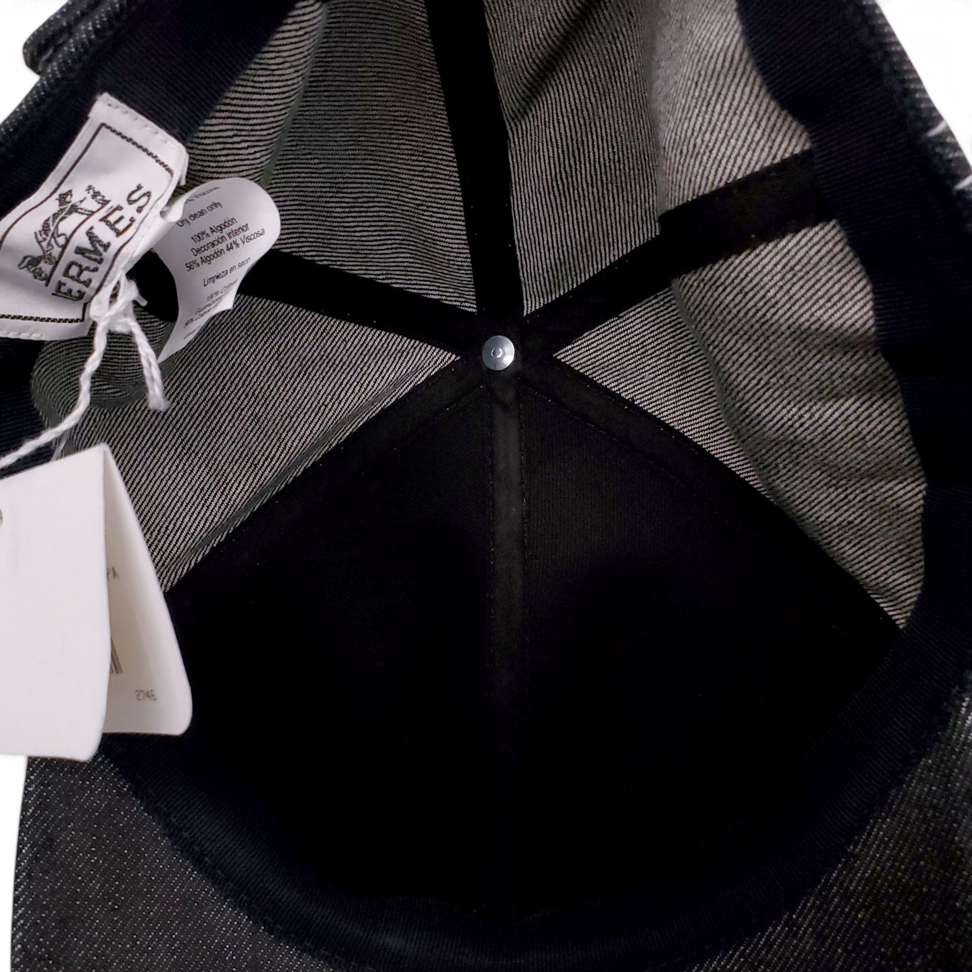 HERMÈS DENIM BASEBALL HAT