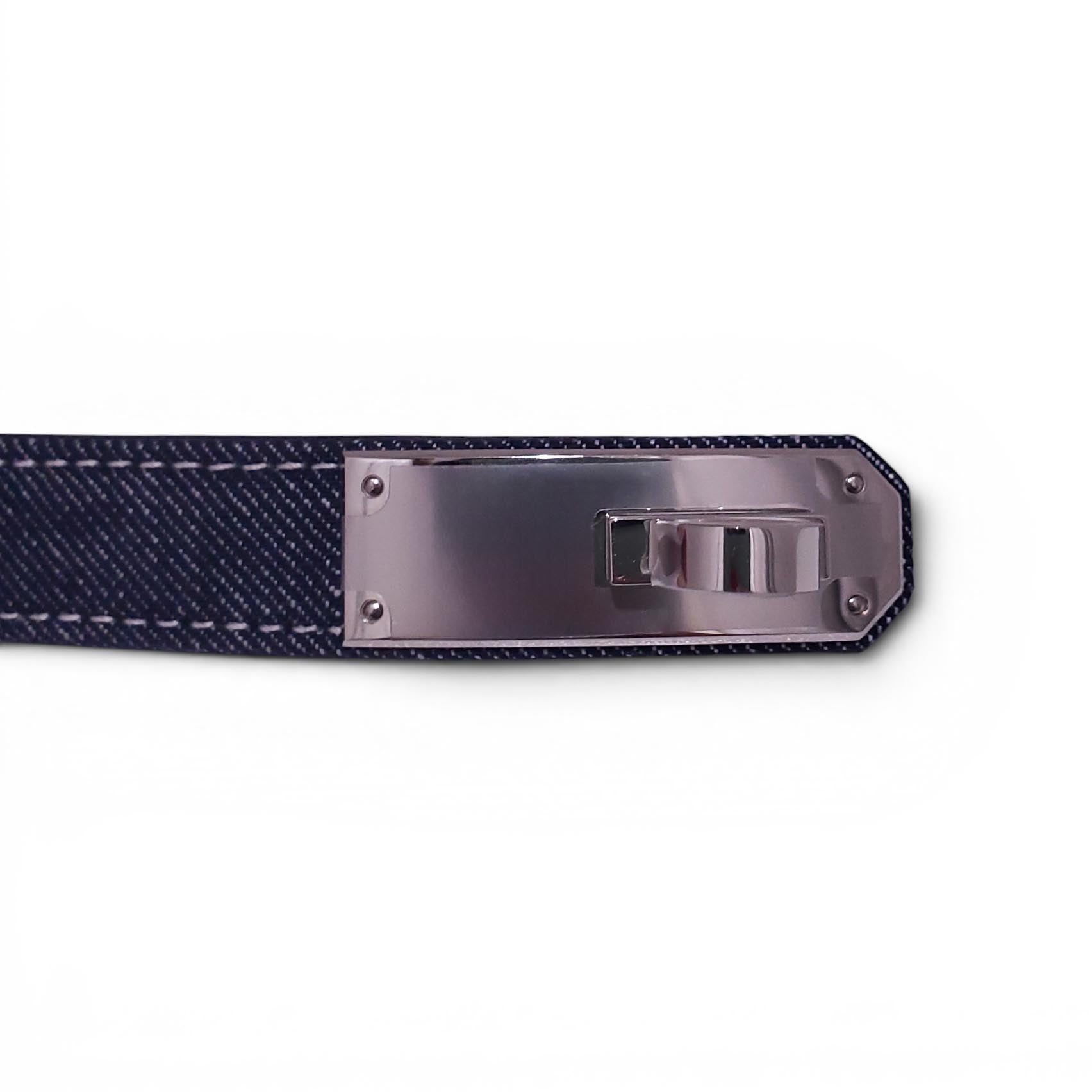 HERMÈS DENIM KELLY WAIST BELT