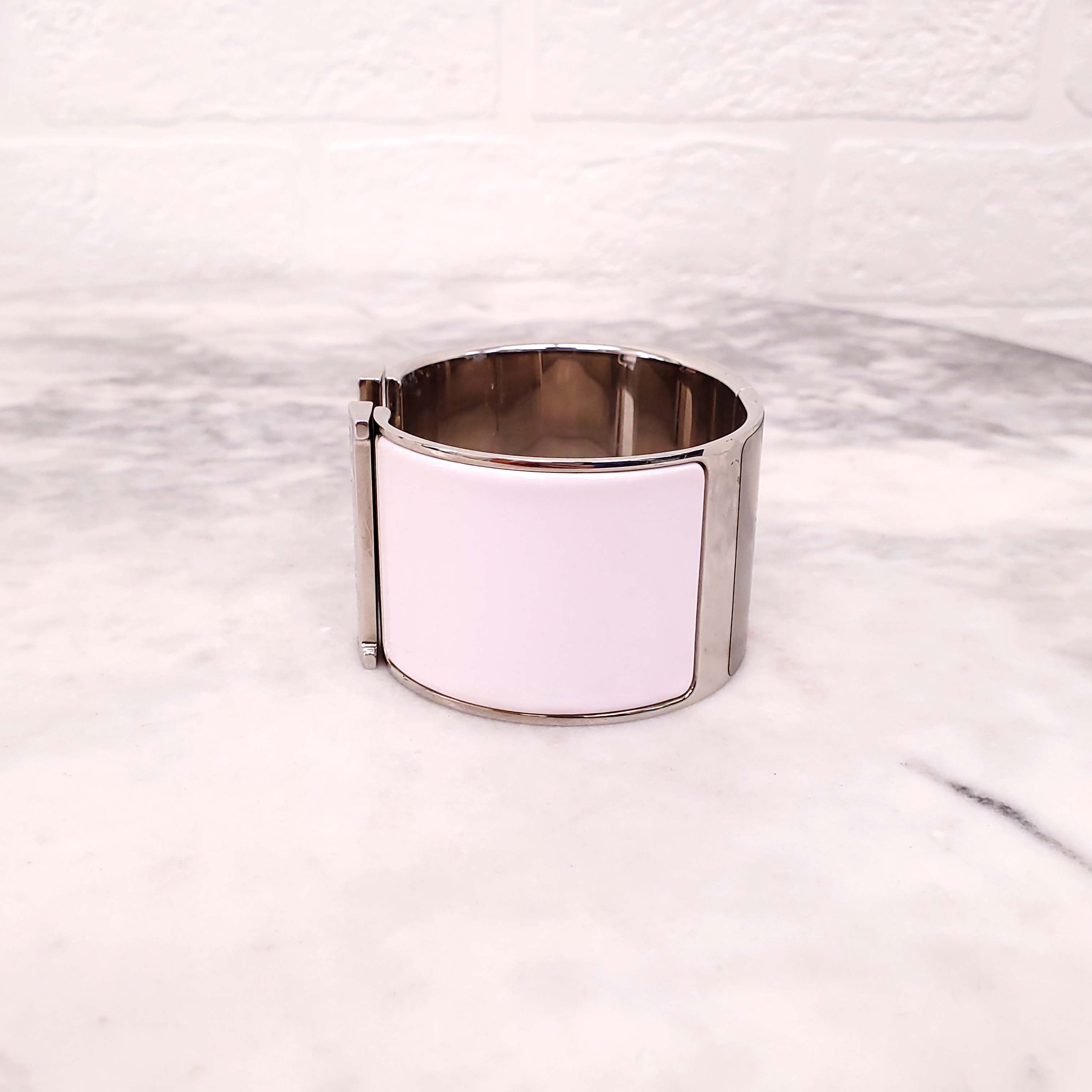 HERMÈS ENAMEL 'CLIC H' BANGLE