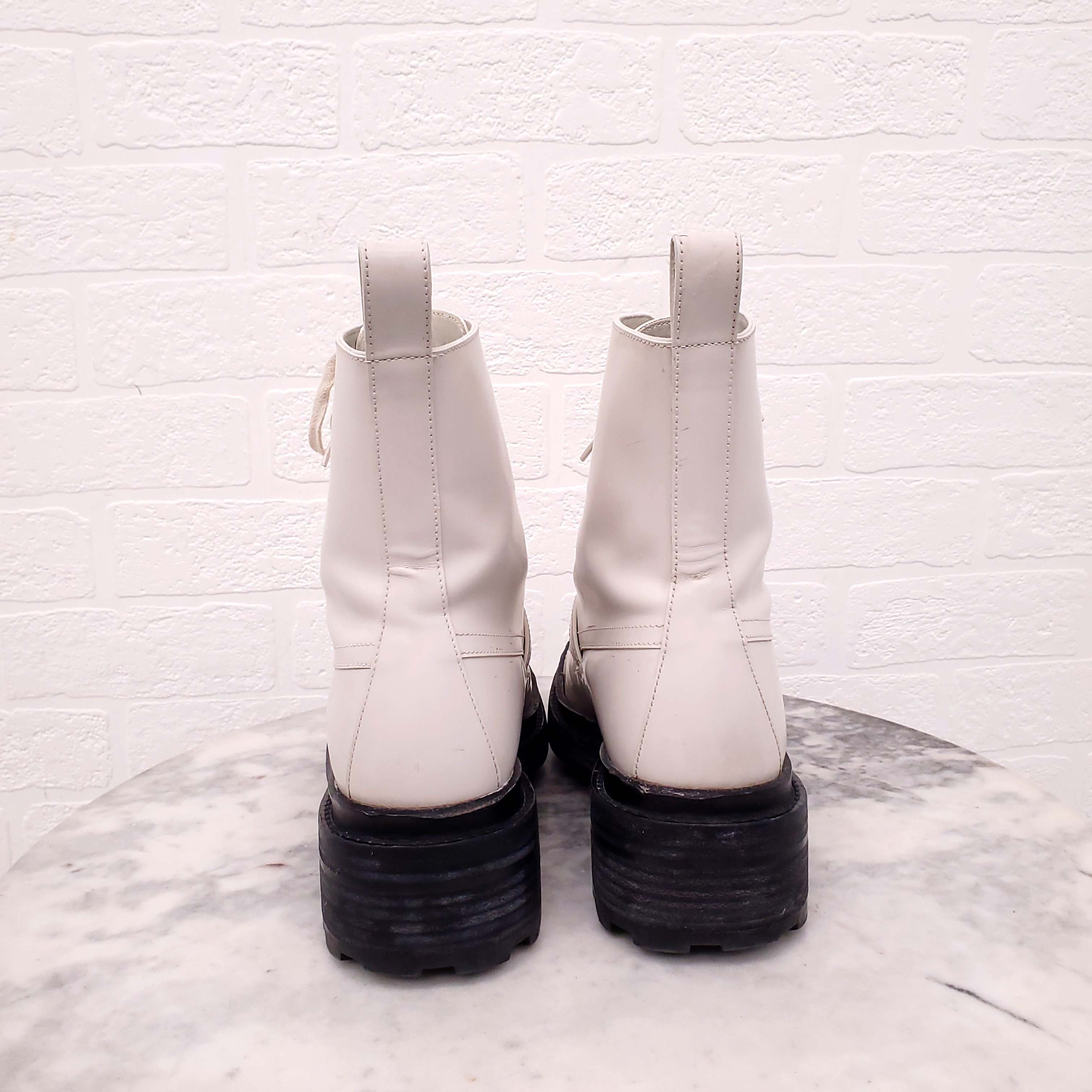 HERMÈS FUNK ANKLE BOOTS WITH SILVER BUCKLE DETAIL - SIZE 37.5