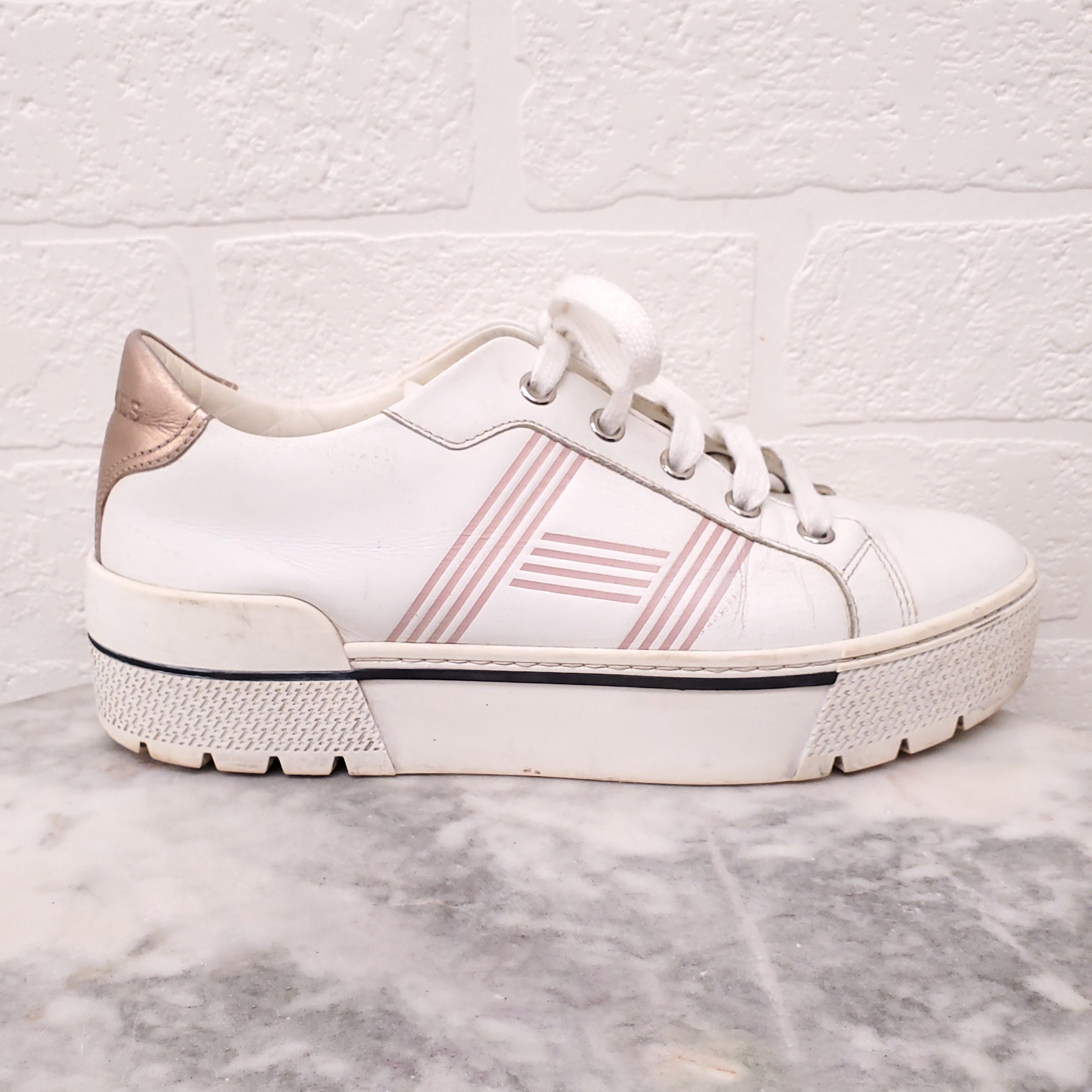 HERMES H SNEAKERS  - SIZE 36