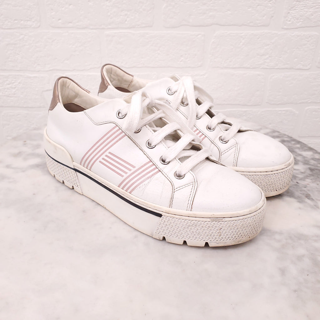 HERMES H SNEAKERS  - SIZE 36
