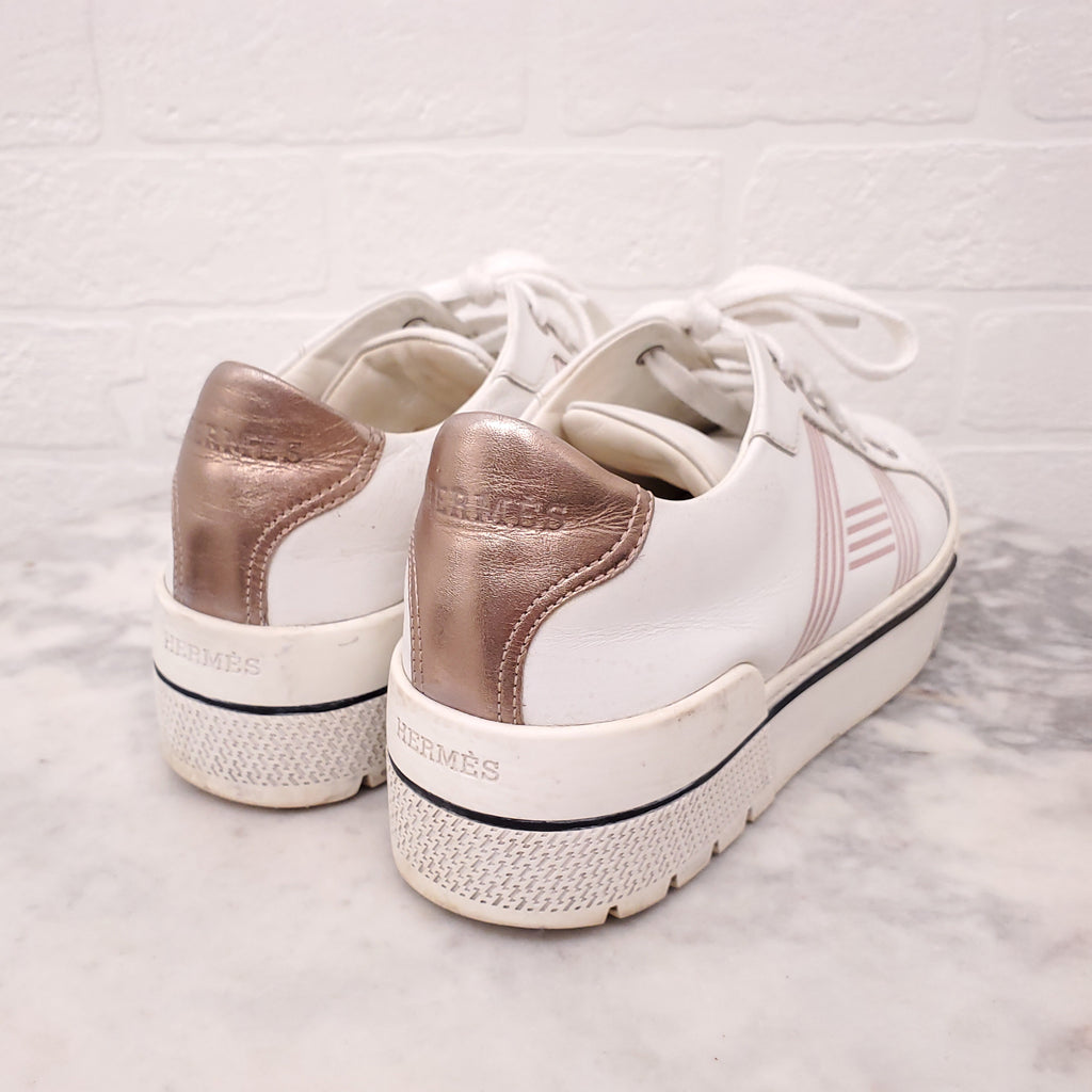 HERMES H SNEAKERS  - SIZE 36