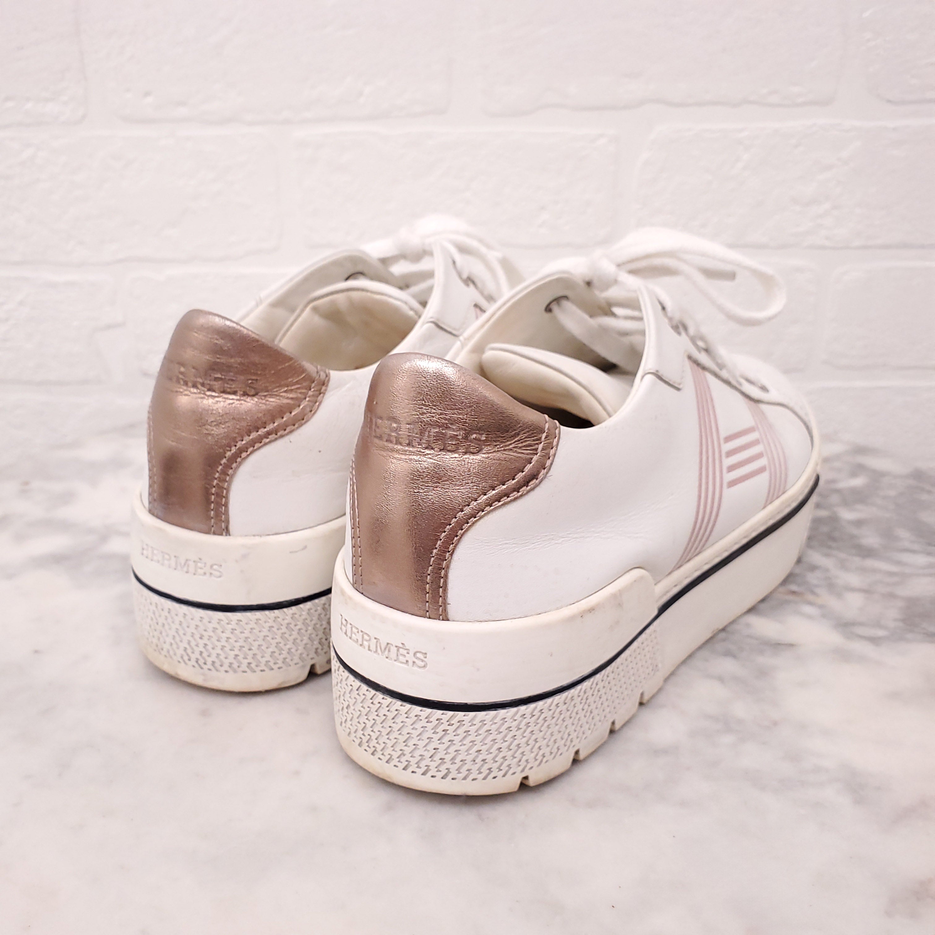 HERMES H SNEAKERS  - SIZE 36