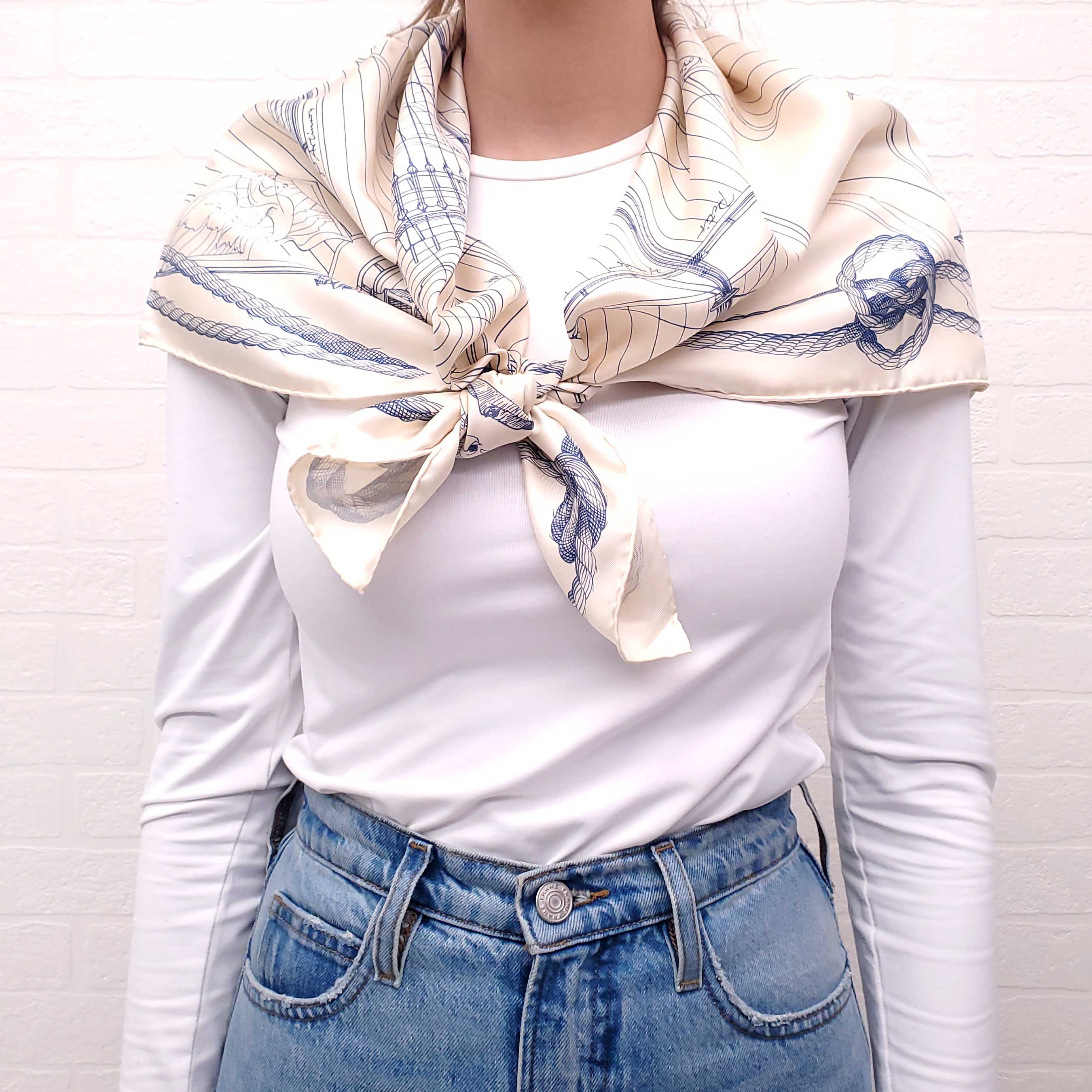 HERMES NAUTICAL SCARF