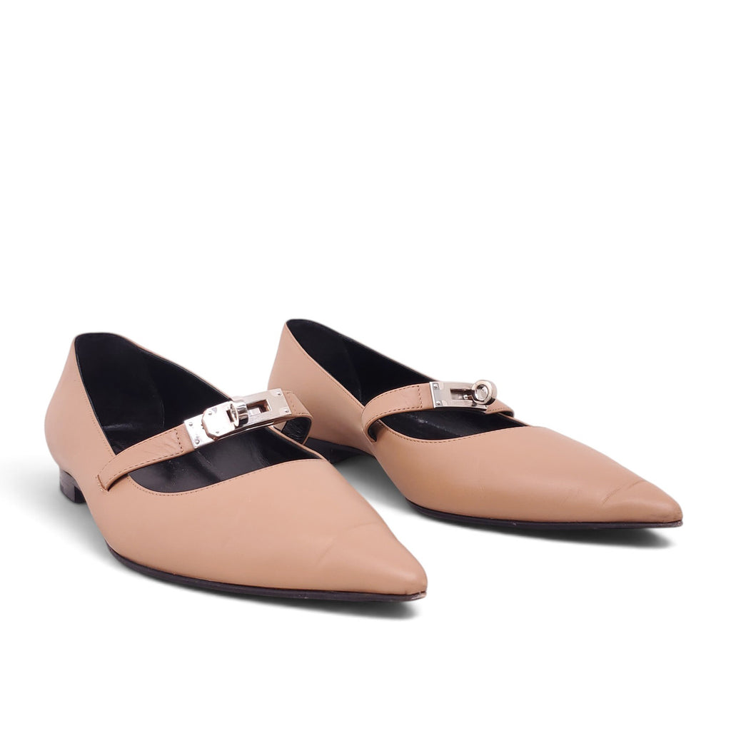 HERMÈS NUDE KELLY FLATS - SIZE 38.5