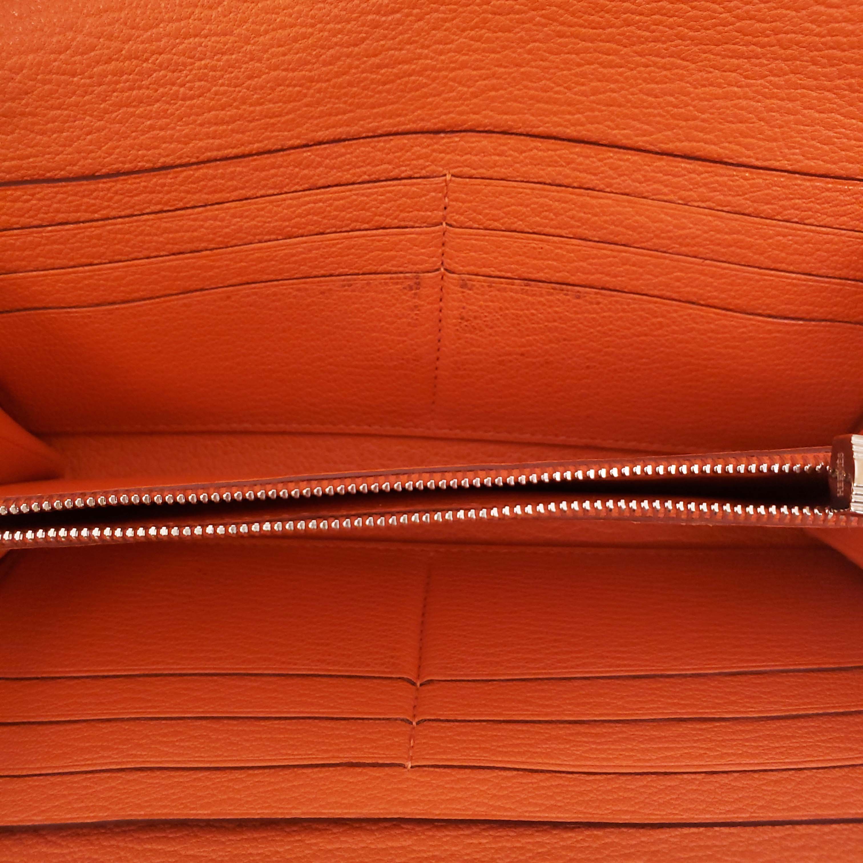 HERMÈS ORANGE KELLY WALLET
