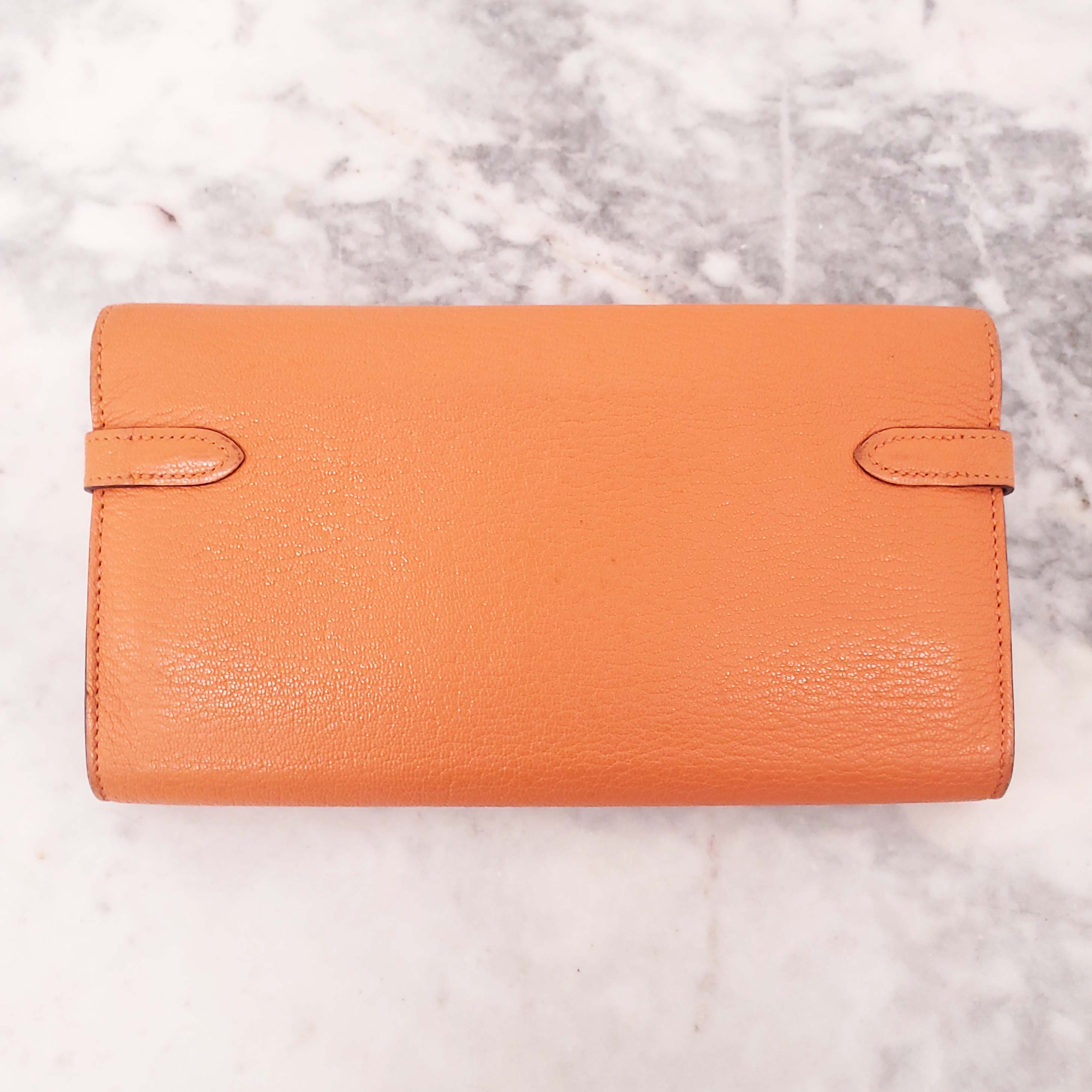 HERMÈS ORANGE KELLY WALLET