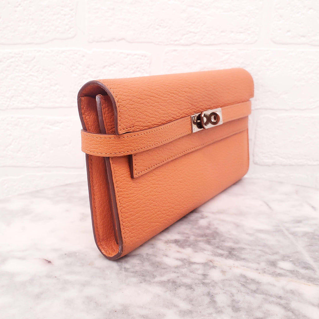 HERMÈS ORANGE KELLY WALLET