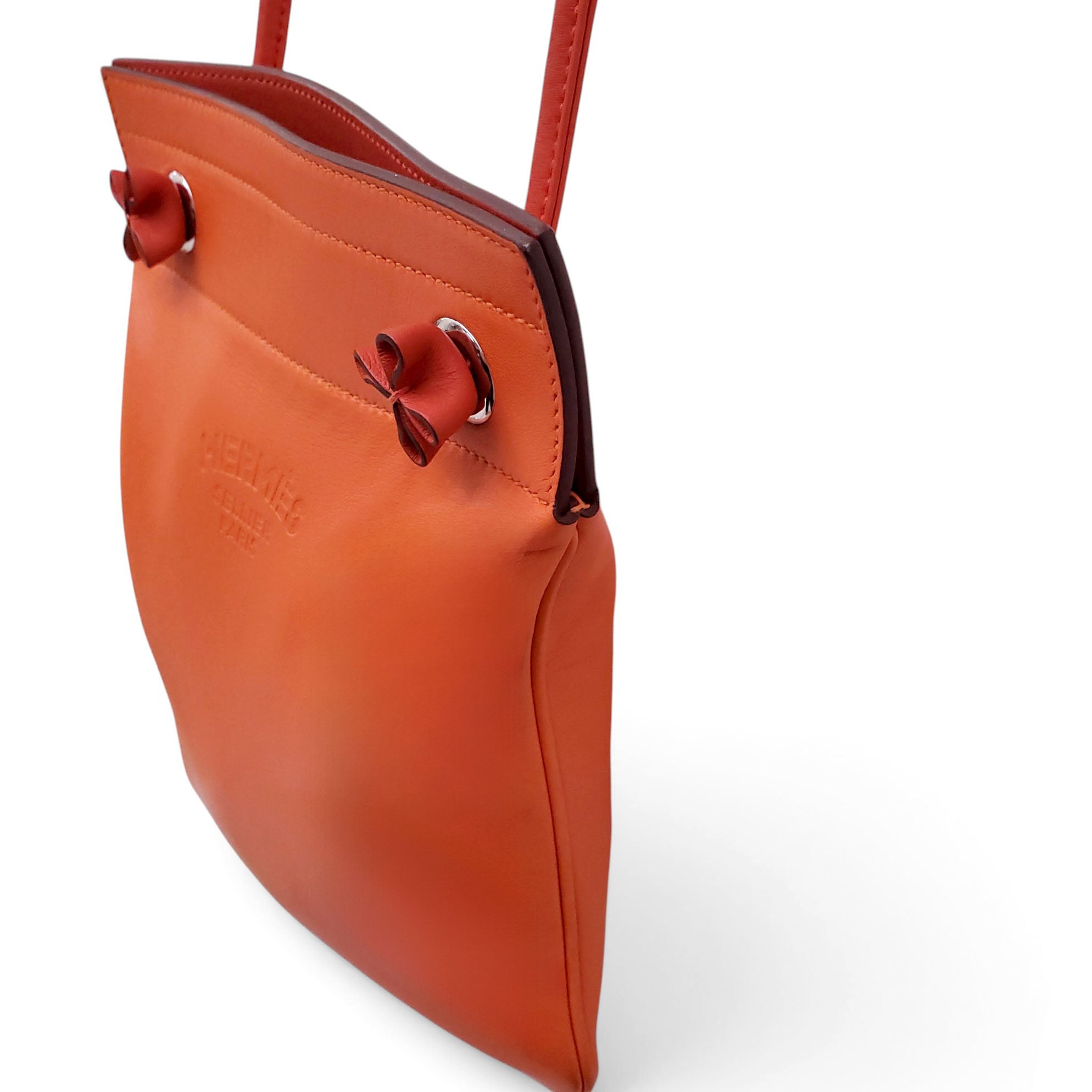 HERMÈS ORANGE SWIFT ALINE MINI BAG