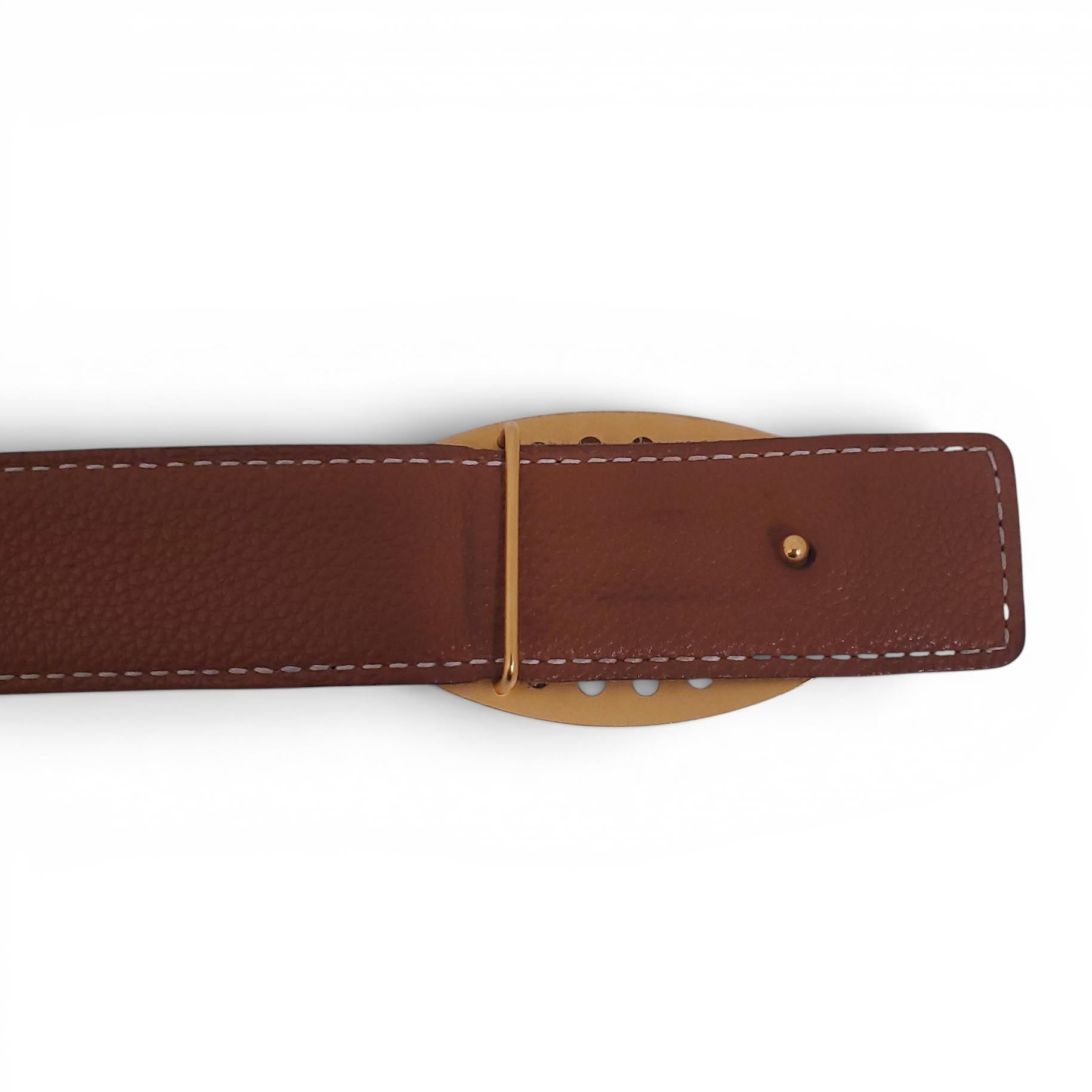 HERMÈS OVAL H LOGO REVERSIBLE BELT - SIZE 85