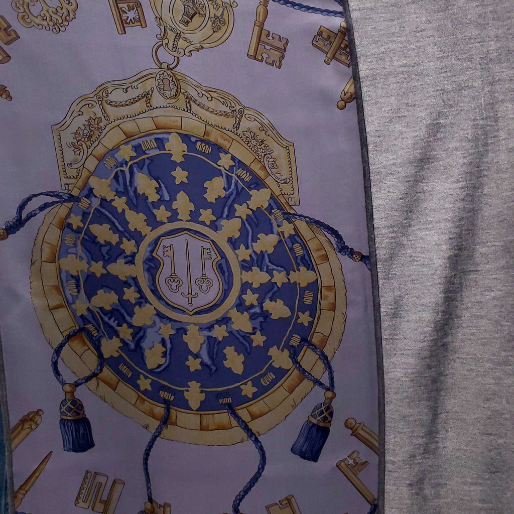 HERMES CASHMERE & SILK PATTERNED SHAWL