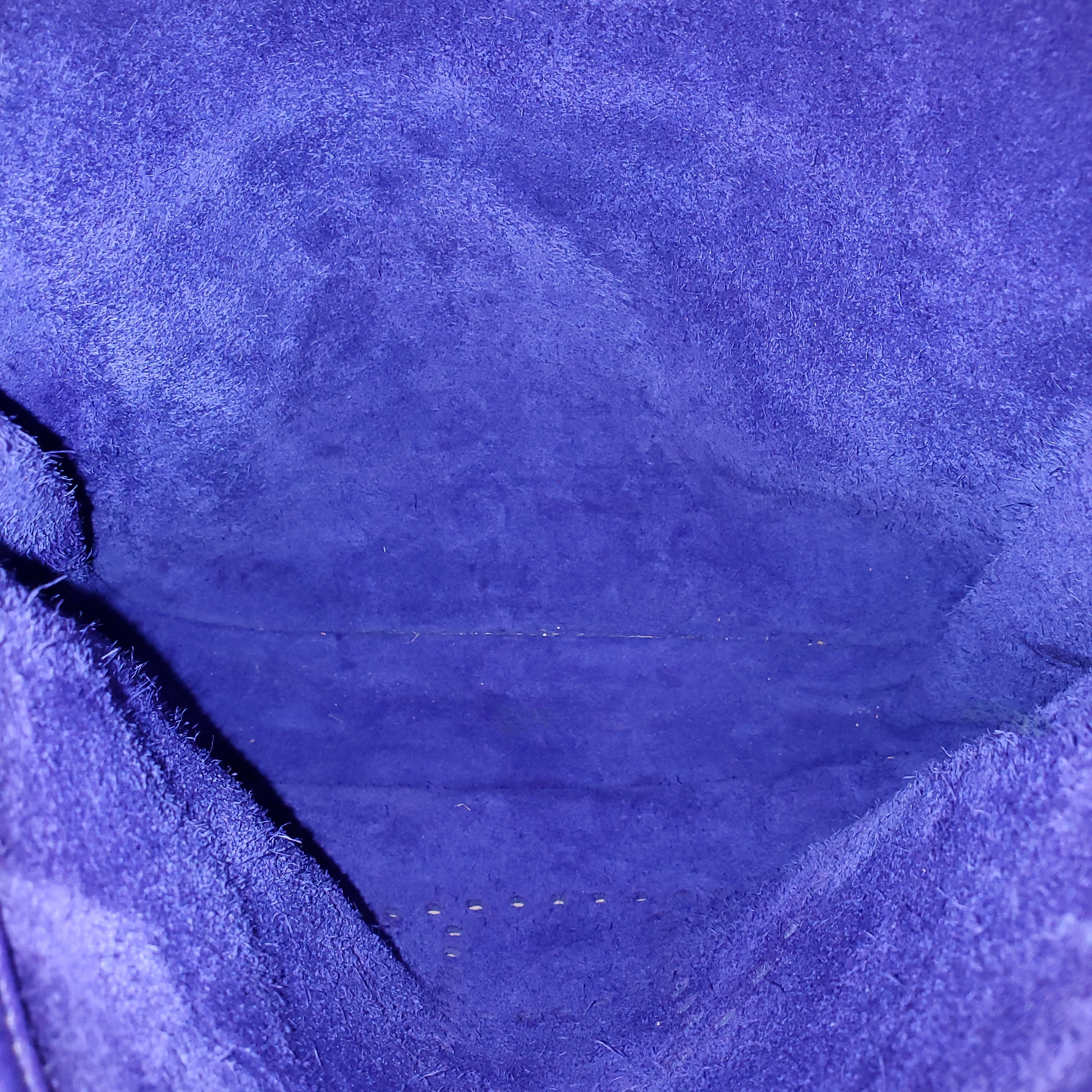 HERMÈS PURPLE IRIS CLEMENCE LEATHER EVELYNE III PM BAG