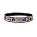 HERMÈS THIN CIRCLE PATTERNED BANGLE -SIZE 70
