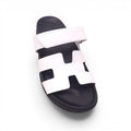 HERMÈS WHITE CHYPRE SANDALS - SIZE 39