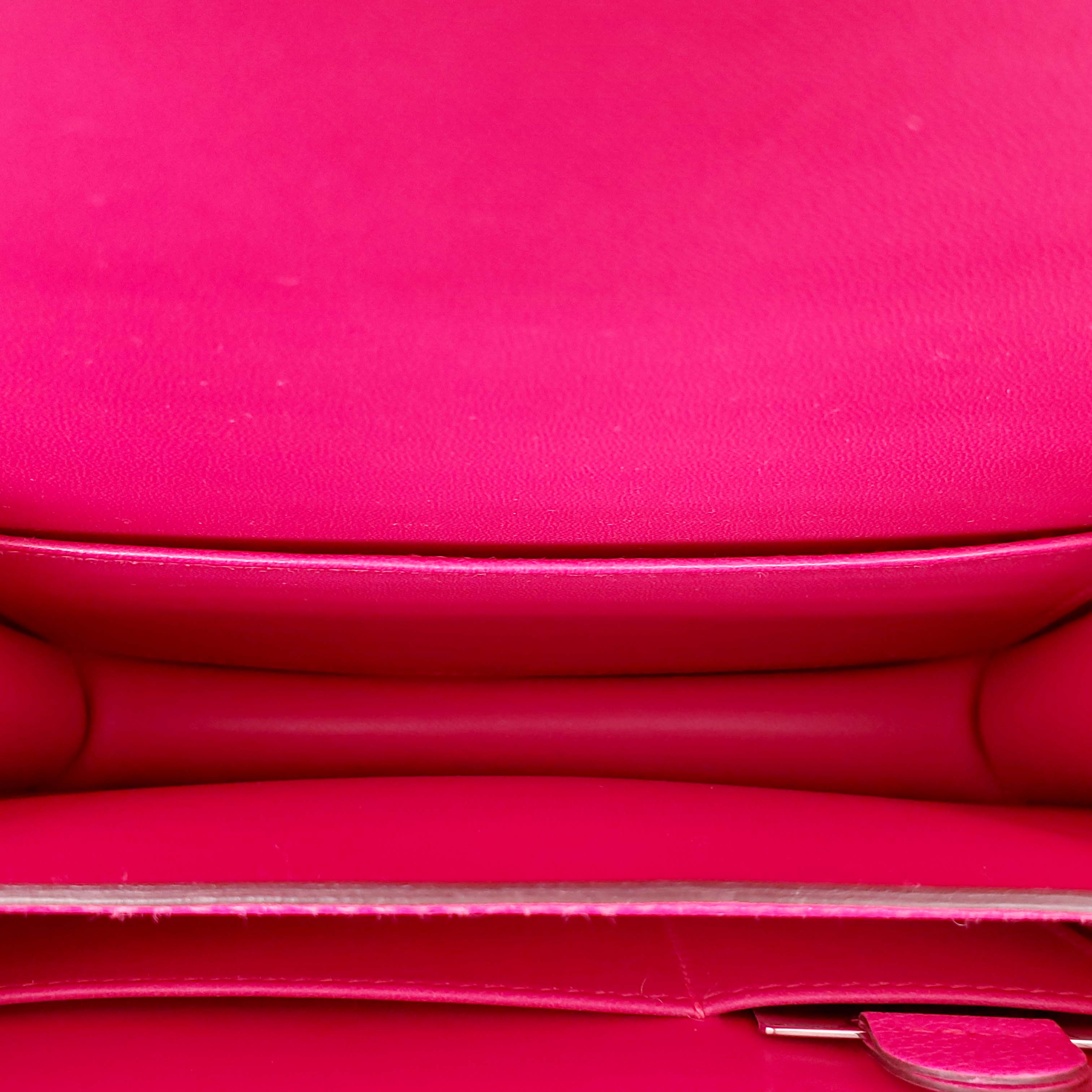 HERMÈS 'CONSTANCE 18 MINI MIROIR' IN CHEVRE ROSE POP