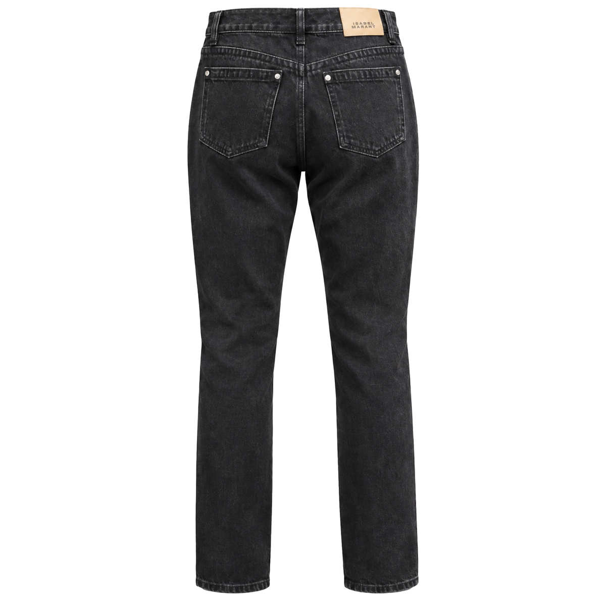 ISABEL MARANT BLACK JEANS WITH PIPING DETAIL - SIZE 36