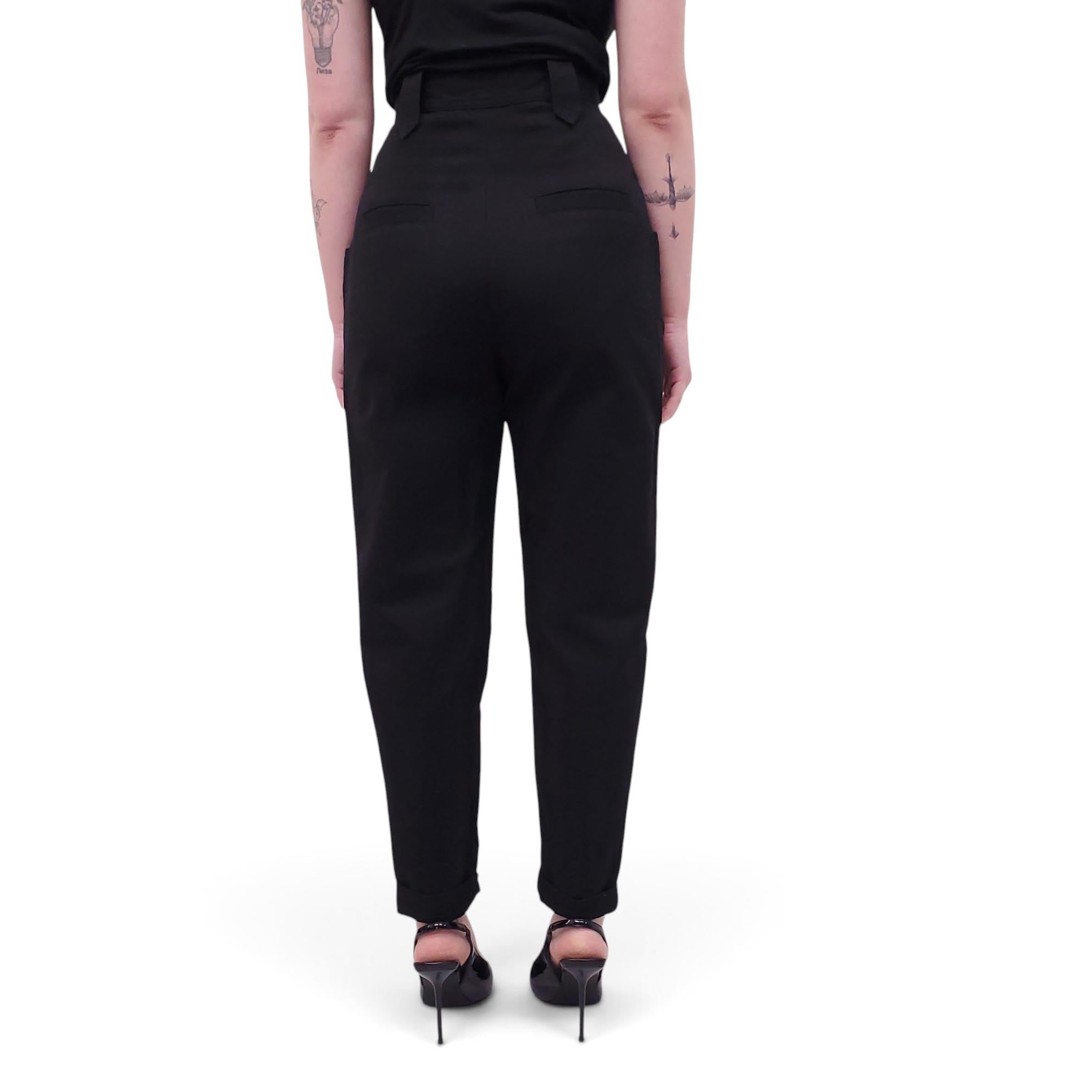 ISABEL MARANT ÉTOILE BLACK TROUSERS - SIZE 34