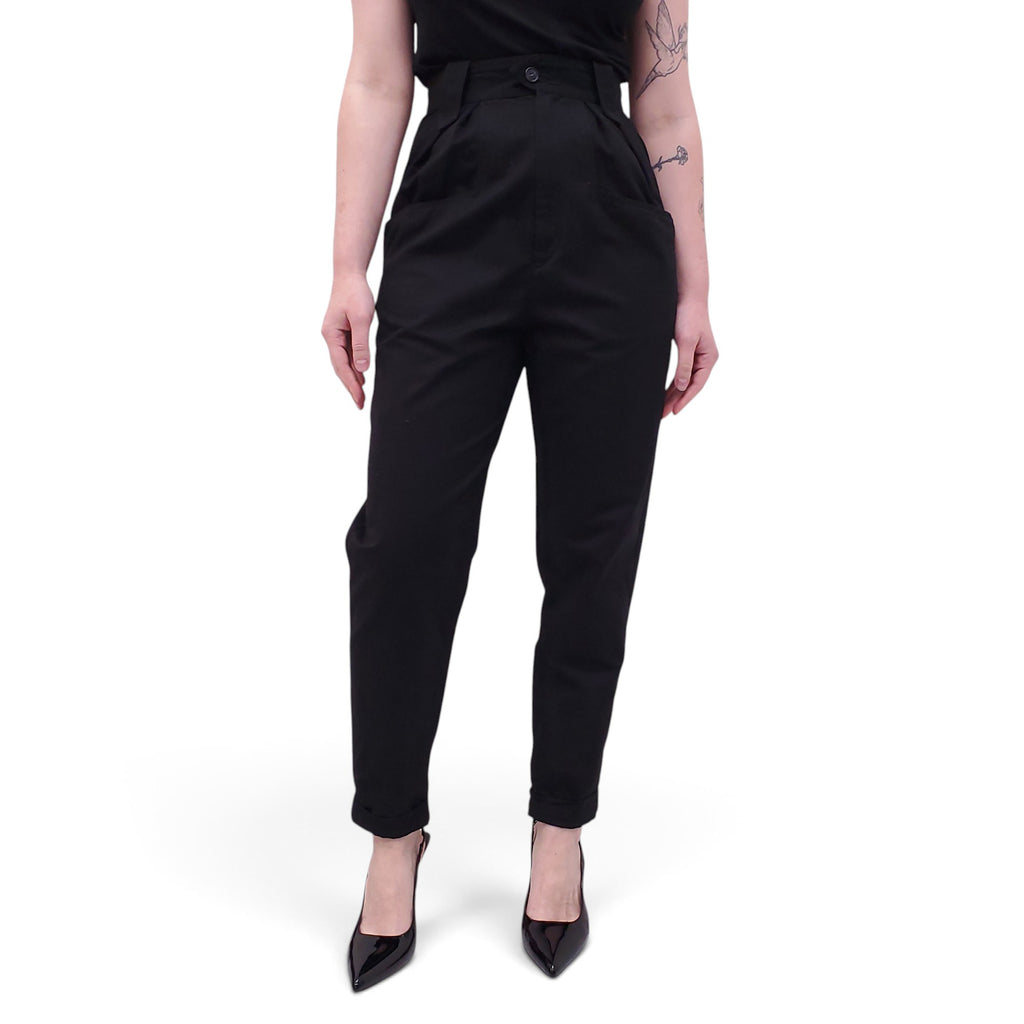 ISABEL MARANT ÉTOILE BLACK TROUSERS - SIZE 34