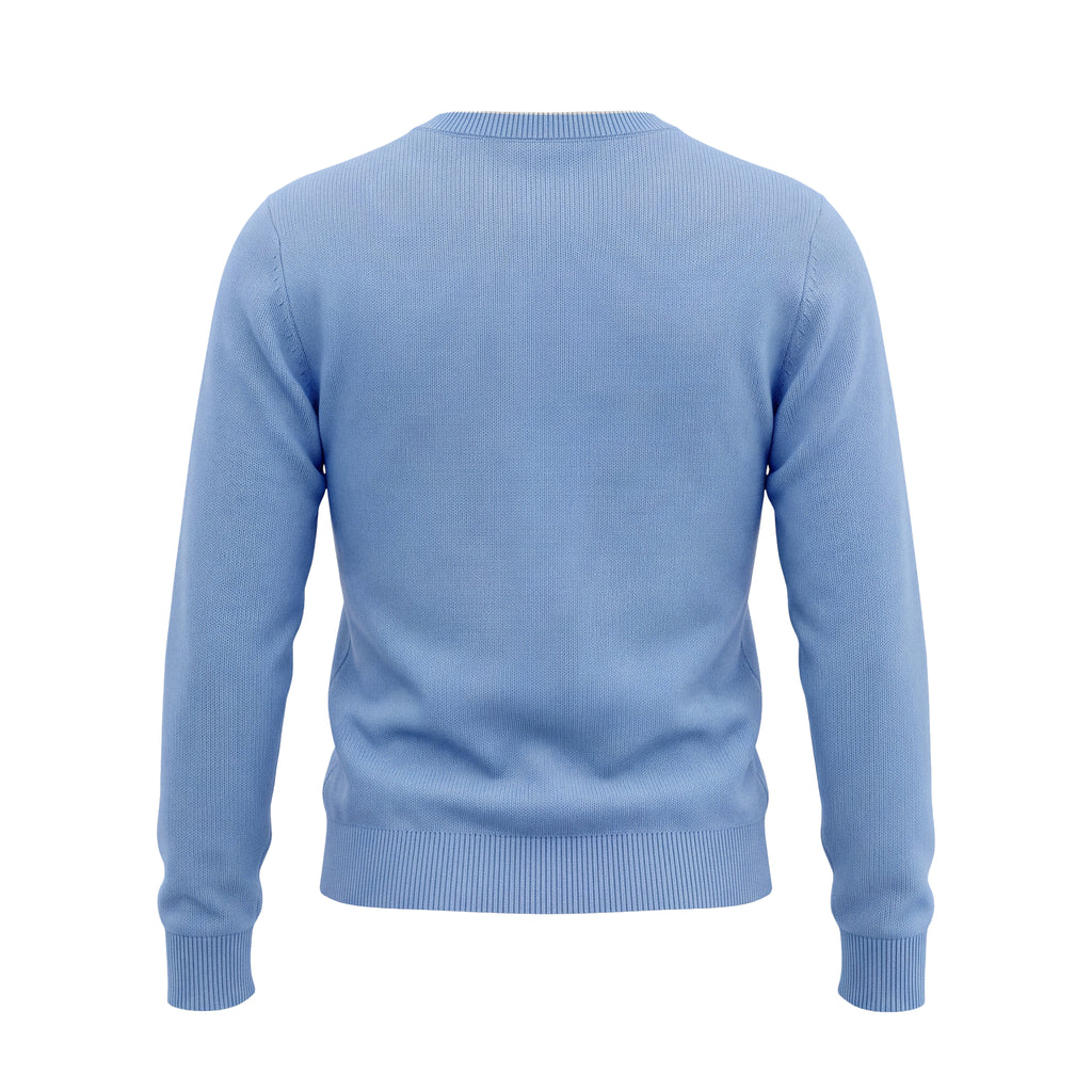 ISABEL MARANT ÉTOILE BLUE LOGO CARDIGAN - SIZE 38