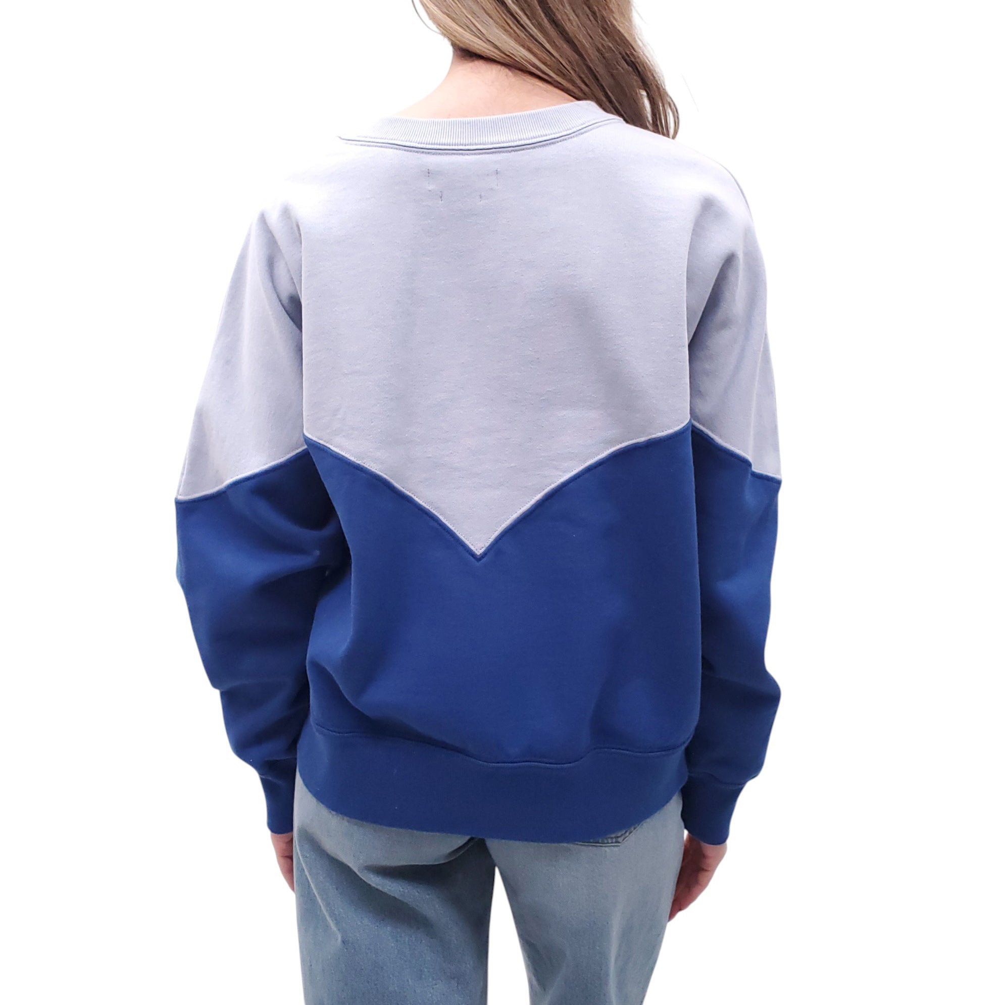 ISABEL MARANT ÉTOILE BLUE LOGO SWEATSHIRT - SIZE 40