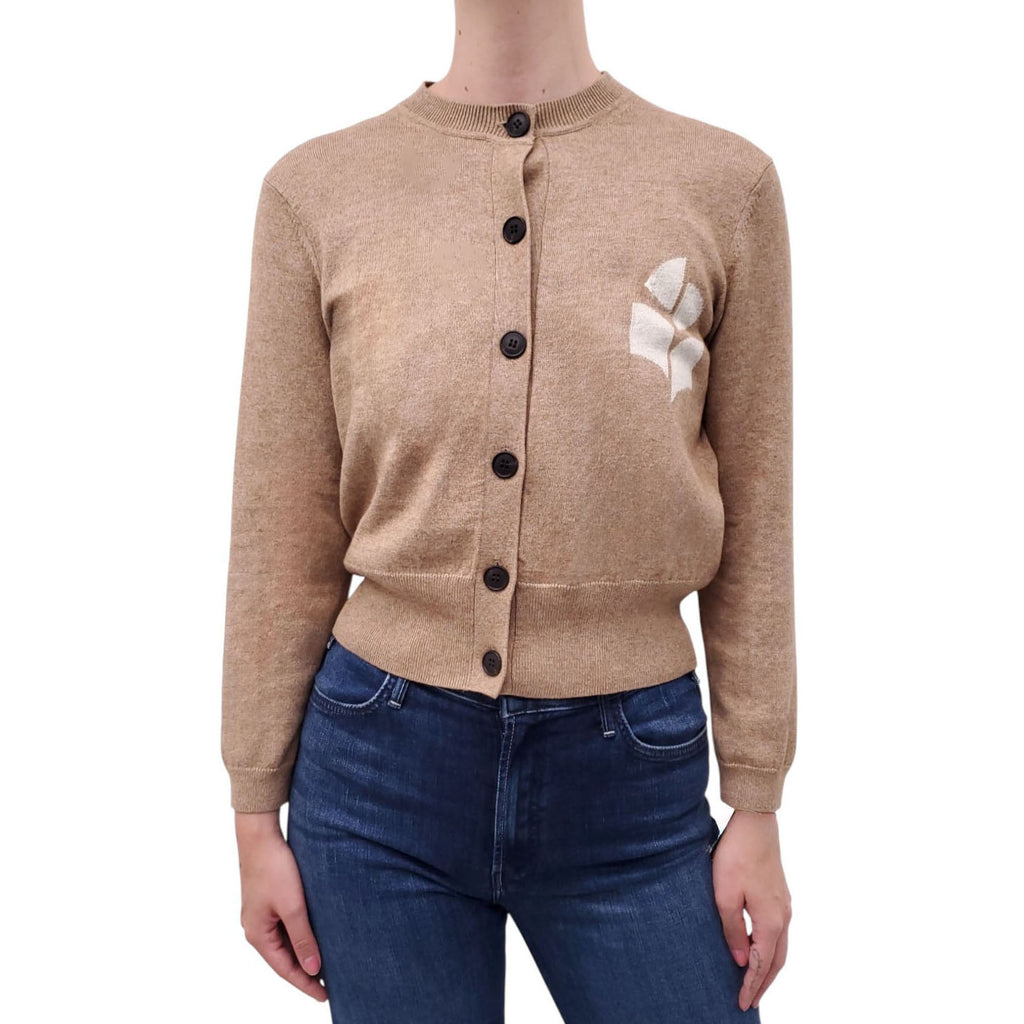 ISABEL MARANT ÉTOILE LOGO CARDIGAN - SIZE 42 (FITS SMALL)