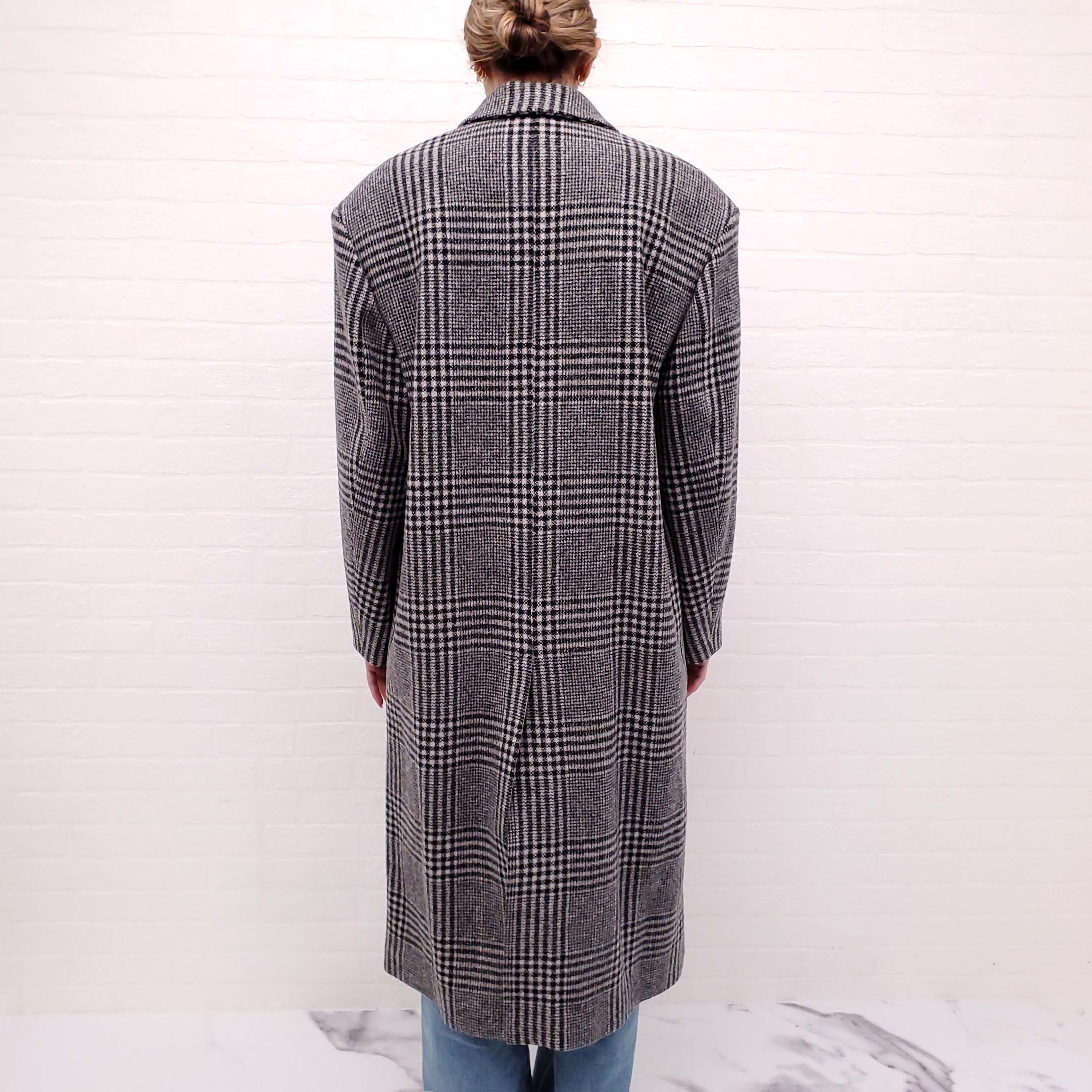 ISABEL MARANT ÉTOILE OVERSIZED PLAID DOUBLE BREASTED COAT - SIZE 36