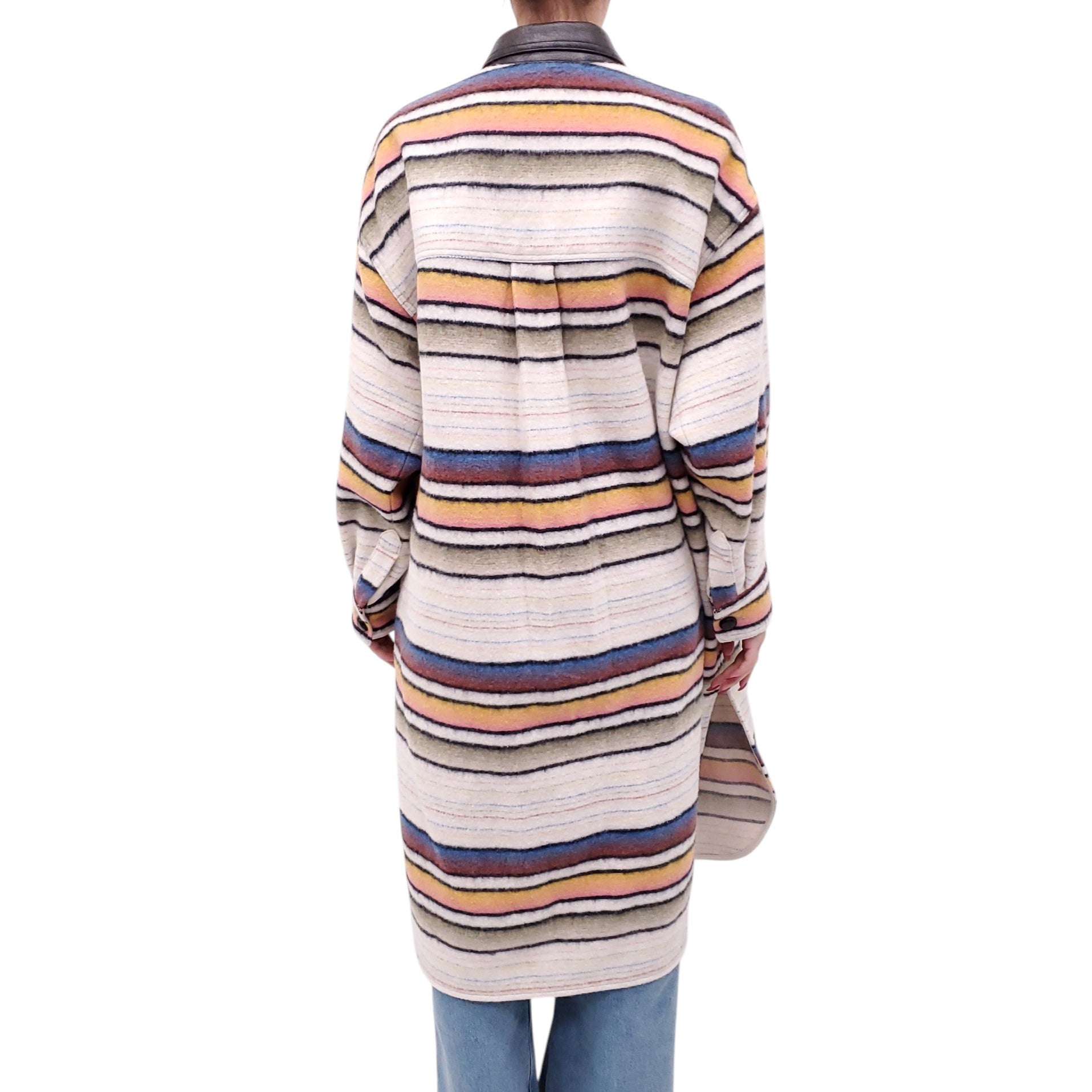 ISABEL MARANT ÉTOILE OVERSIZED WOOL BLEND DJILA COAT - SIZE 0/XS