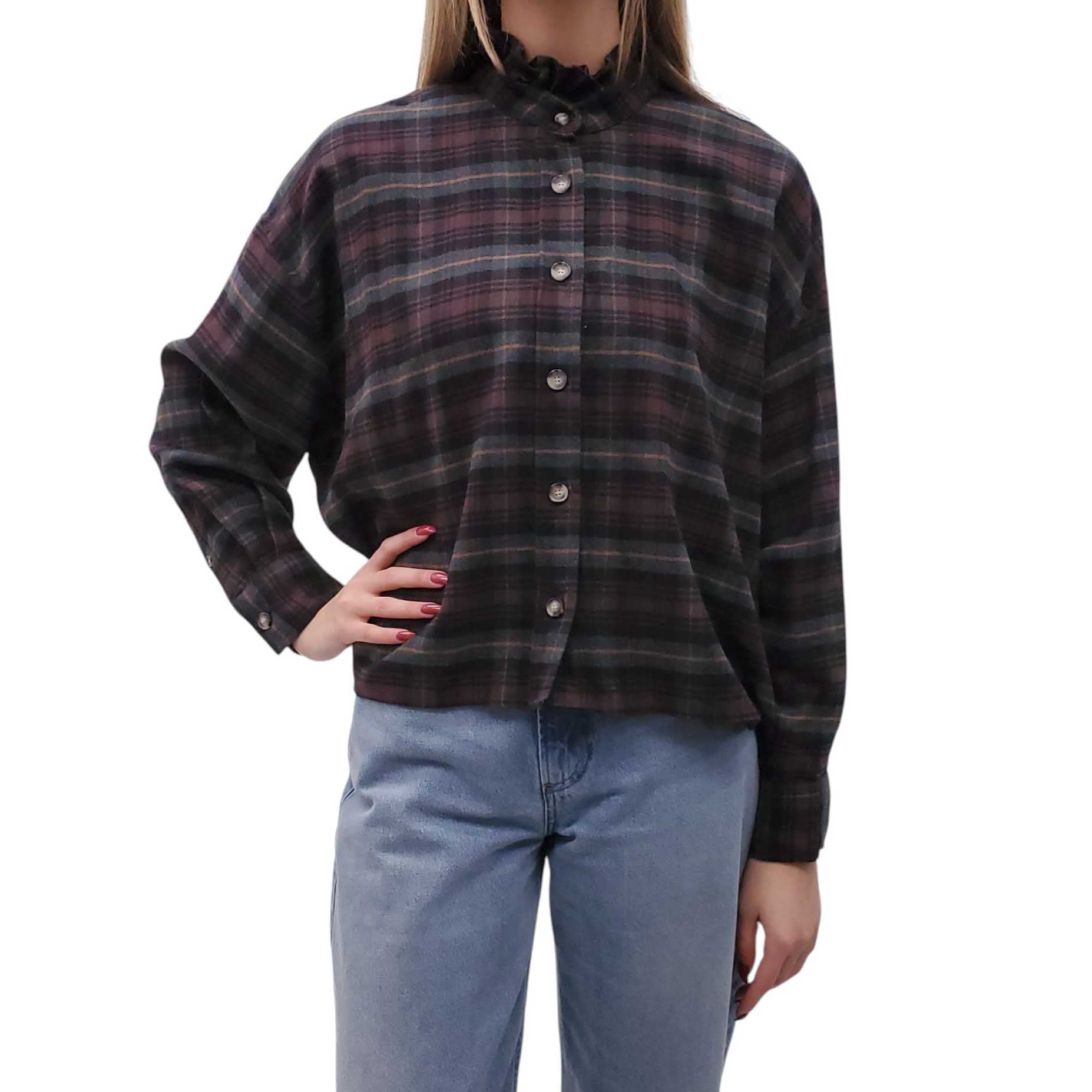 ISABEL MARANT ÉTOILE PLAID BLOUSE - SIZE 36 (OVERSIZED)