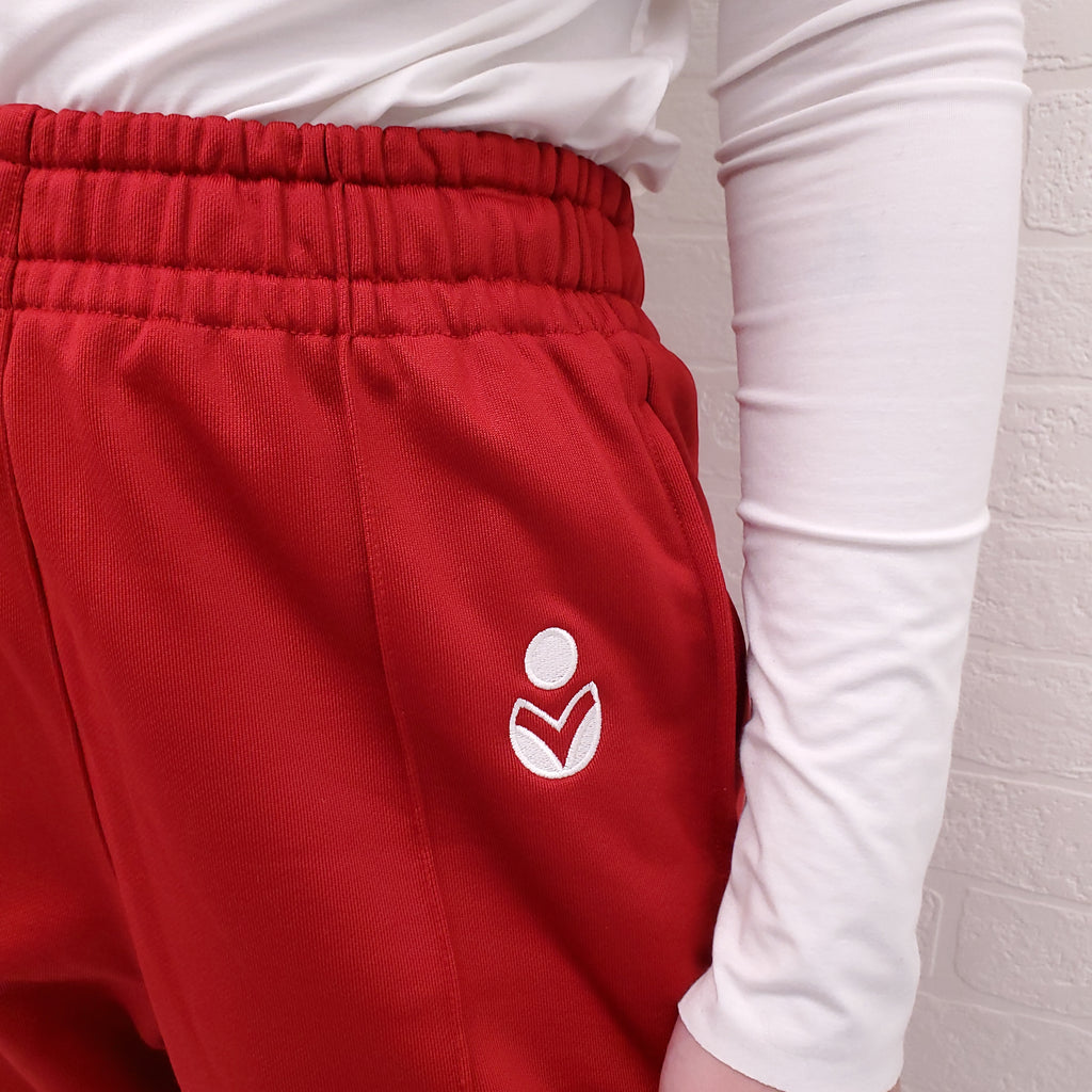 ISABEL MARANT ÉTOILE RED LOGO 'INAYA' TRACK PANTS - SIZE 36