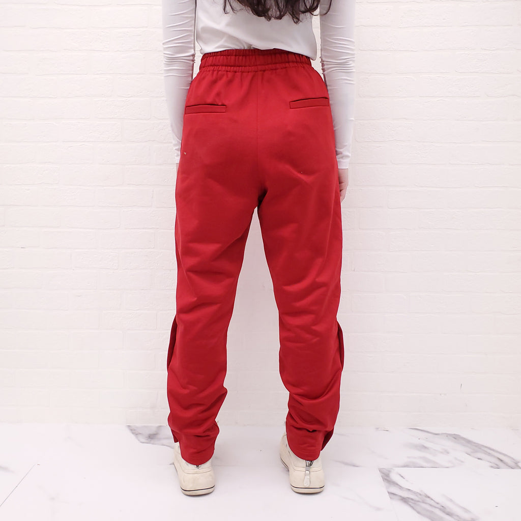 ISABEL MARANT ÉTOILE RED LOGO 'INAYA' TRACK PANTS - SIZE 36