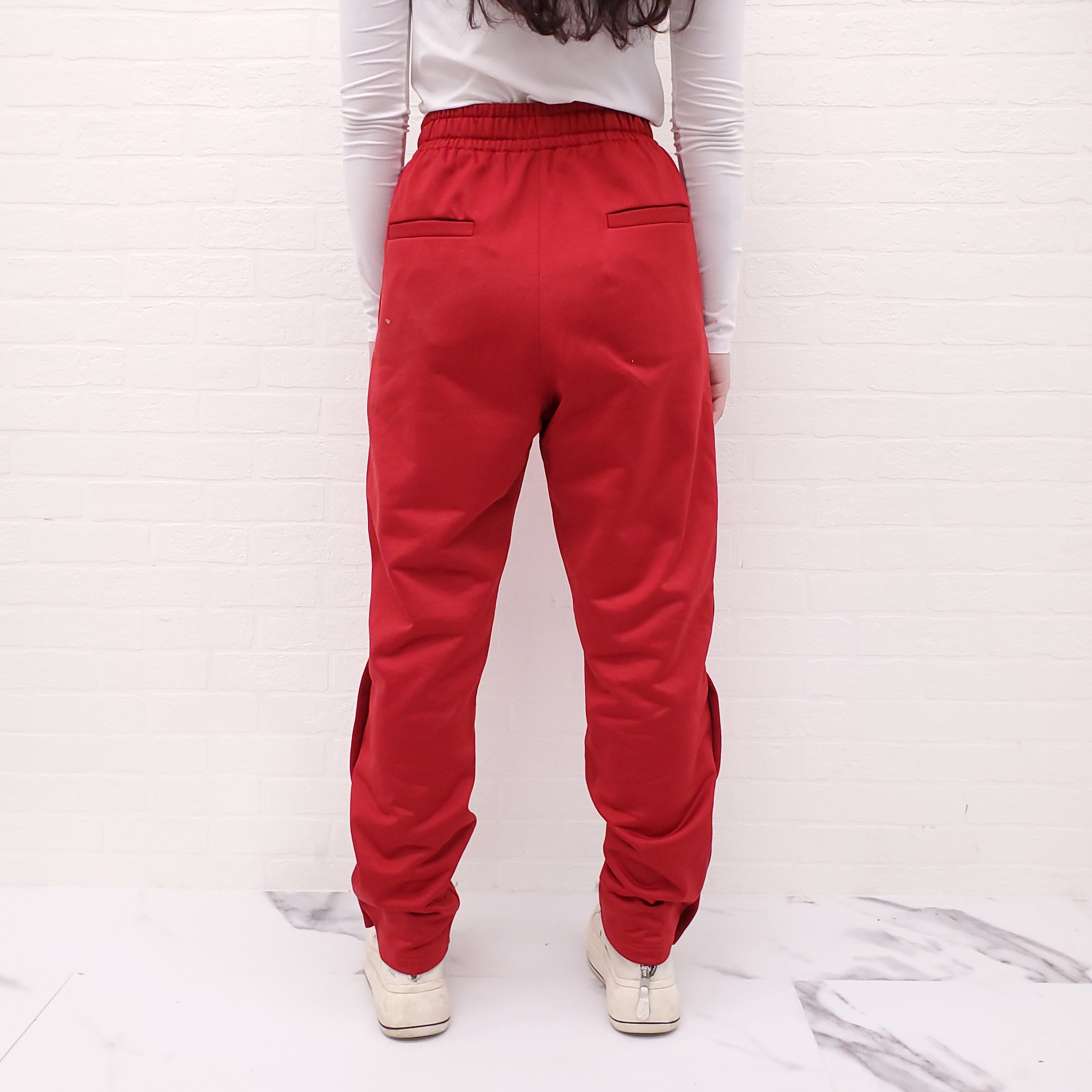 ISABEL MARANT ÉTOILE RED LOGO 'INAYA' TRACK PANTS - SIZE 36