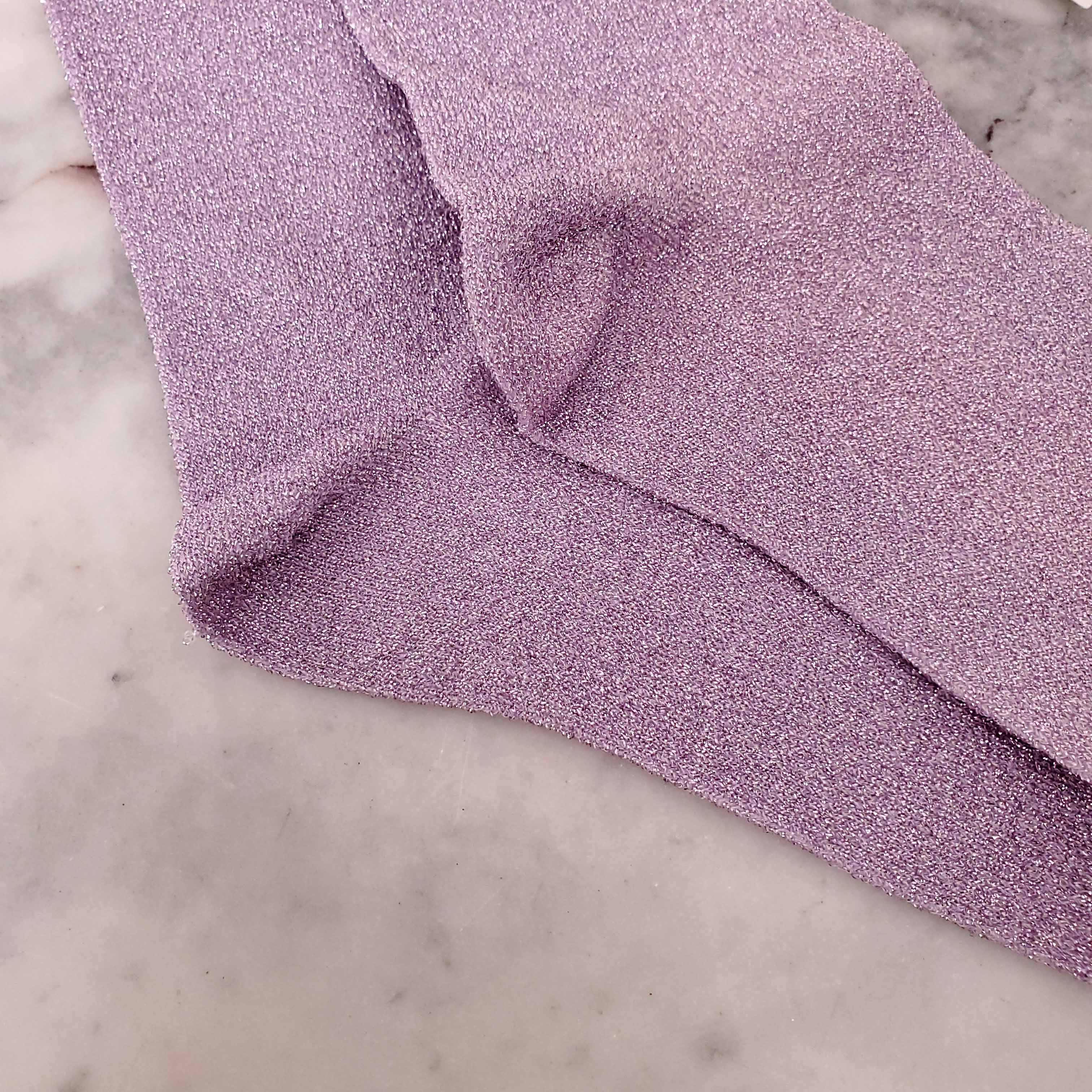 ISABEL MARANT METALLIC PURPLE LOGO SOCKS - O/S