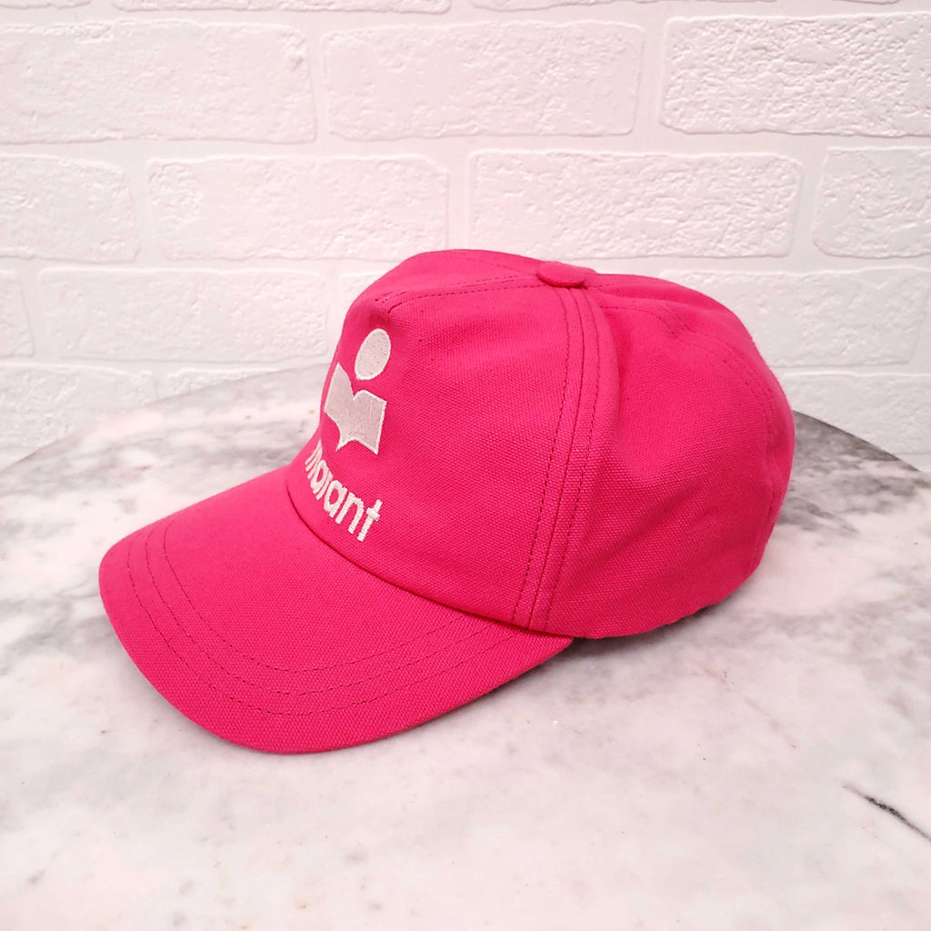 ISABEL MARANT PINK LOGO ADJUSTABLE BASEBALL HAT