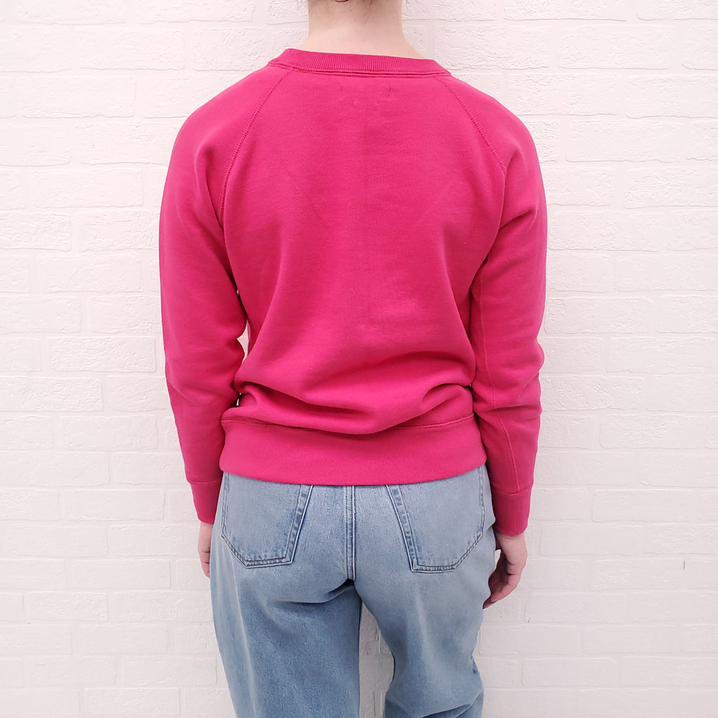 ISABEL MARANT PINK LOGO SWEATSHIRT - SIZE 36