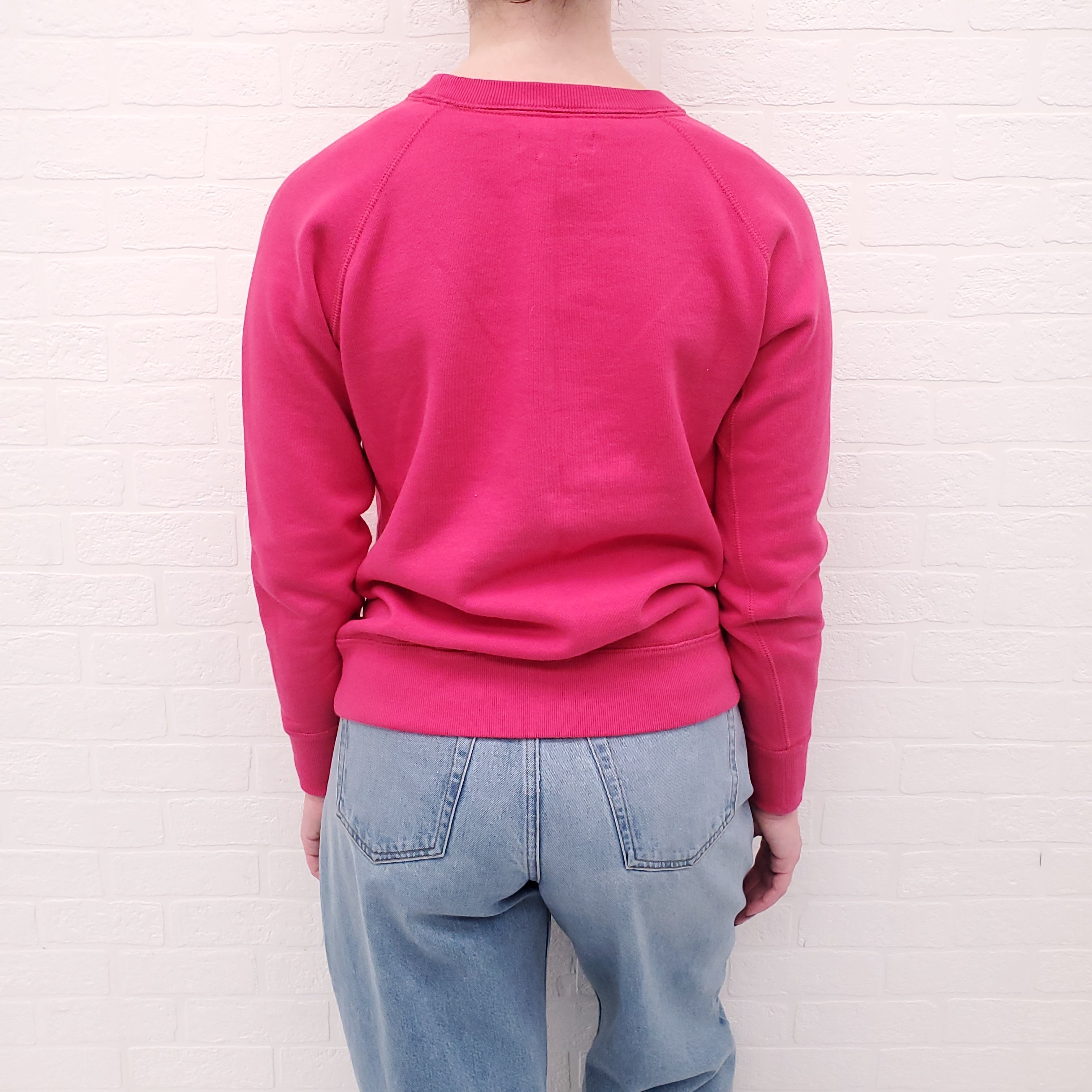 ISABEL MARANT PINK LOGO SWEATSHIRT - SIZE 36