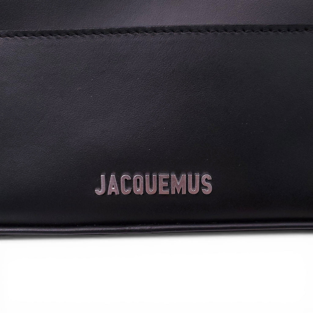 JACQUEMUS BLACK SHOULDER 'BANETO' BAG