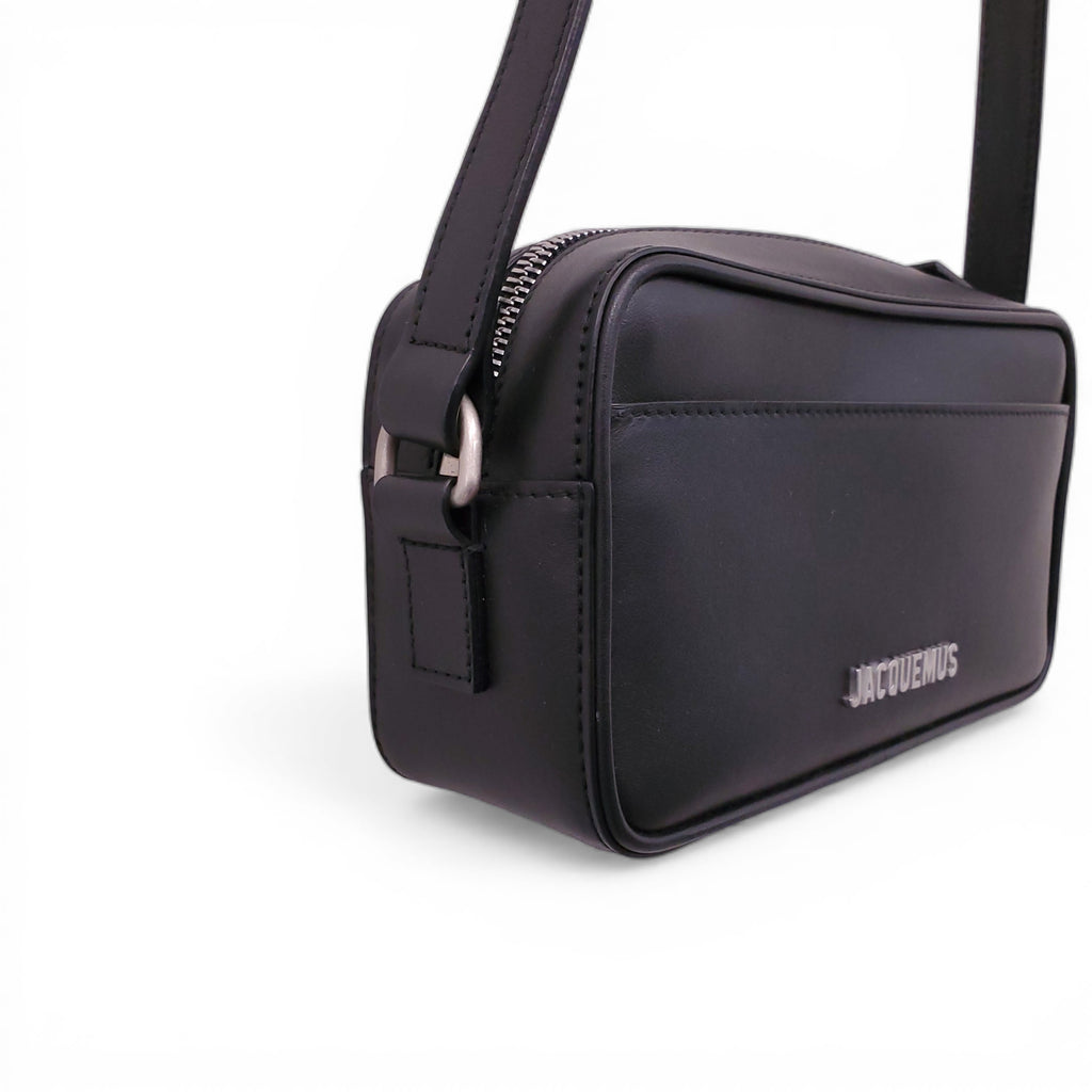 JACQUEMUS BLACK SHOULDER 'BANETO' BAG