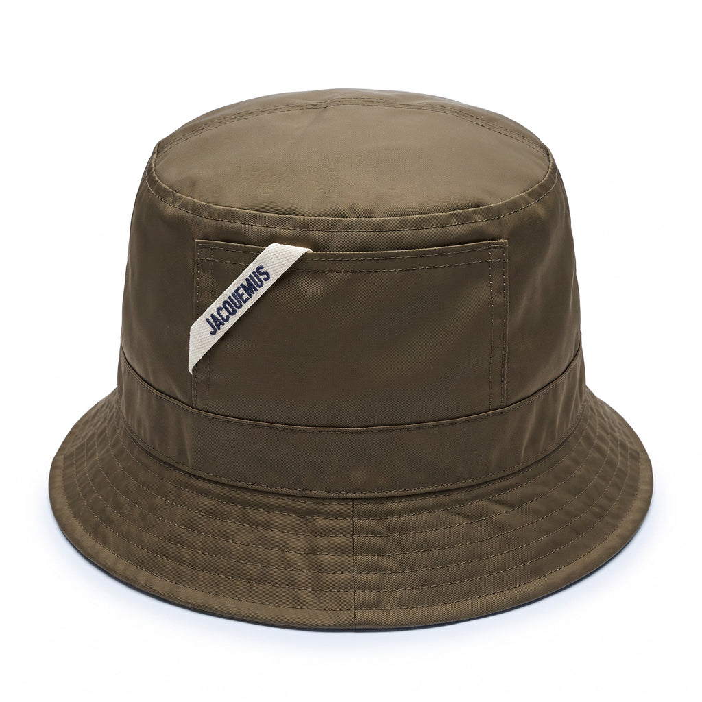 JACQUEMUS KHAKI BUCKET HAT - SIZE 58