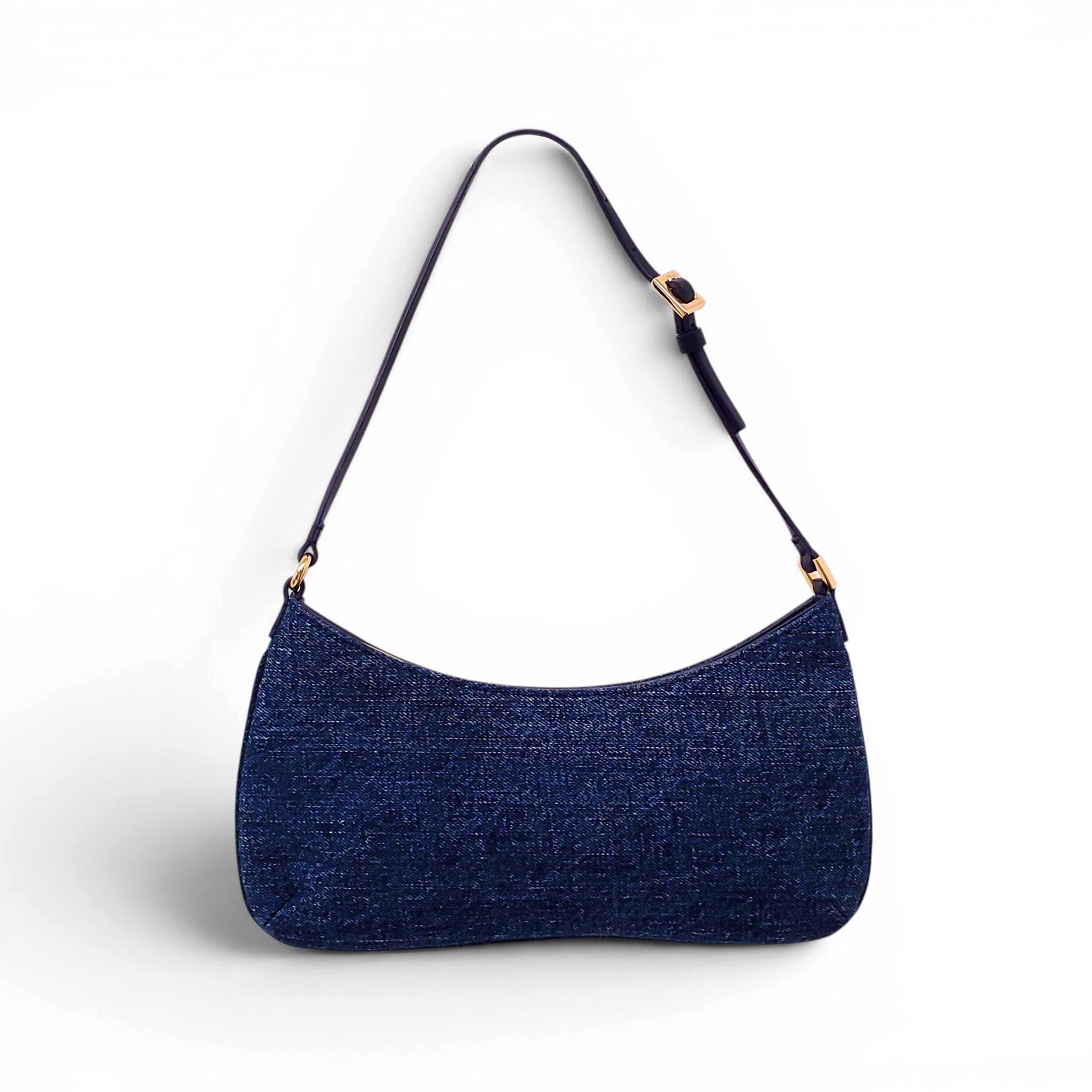 JACQUEMUS LE BISOU DENIM SHOULDER BAG