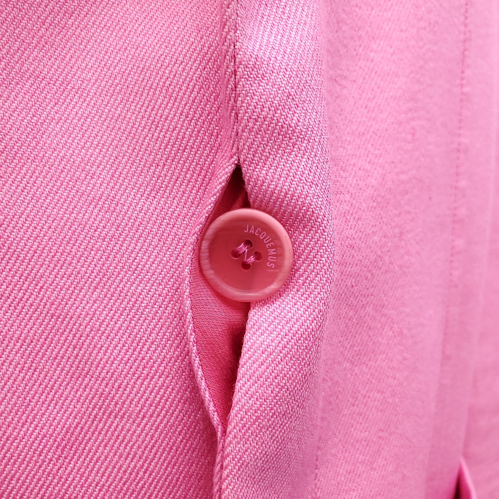 JACQUEMUS PINK 'LE SPLASH' JACKET - SIZE 42