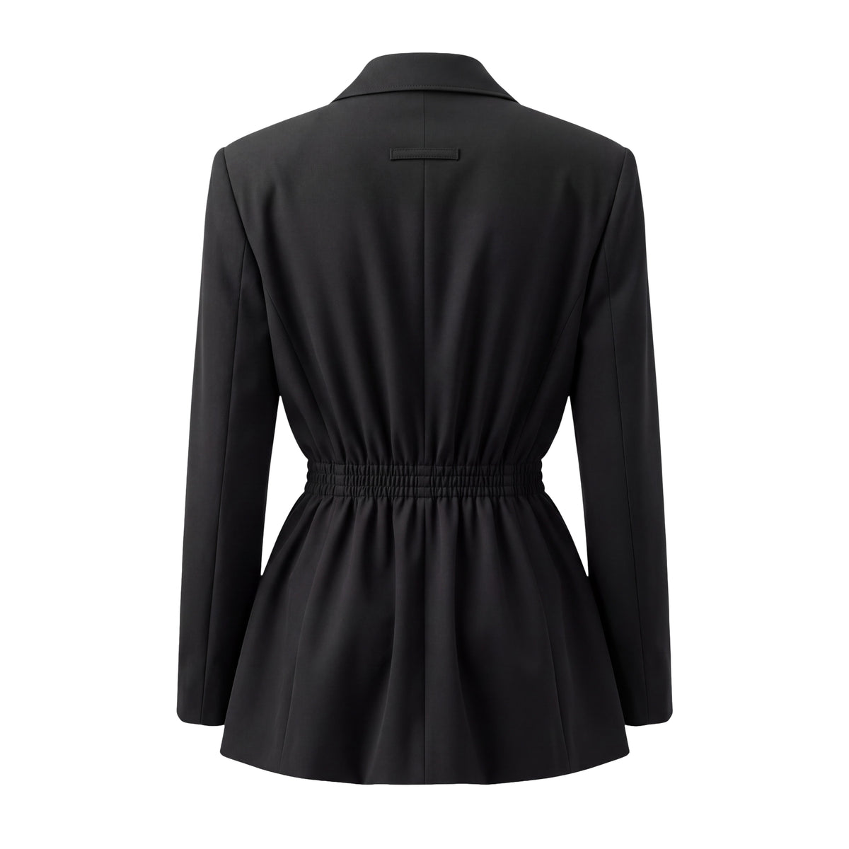 JEAN PAUL GAULTIER BLACK SUIT WITH LEATHER BELT BACK DETAIL DETAILED TROUSERS - VINTAGE SIZE 10 (FITS SIZE 6)