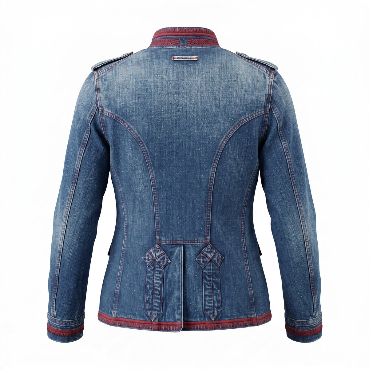JEAN PAUL GAULTIER DENIM BAND JACKET - VINTAGE SIZE 10 (FITS SIZE 6/8)